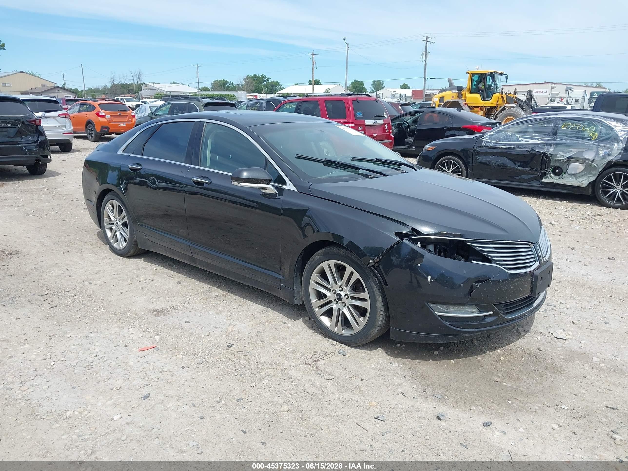 2013 Lincoln Mkz   Black vin: 3LN6L2J91DR819546
