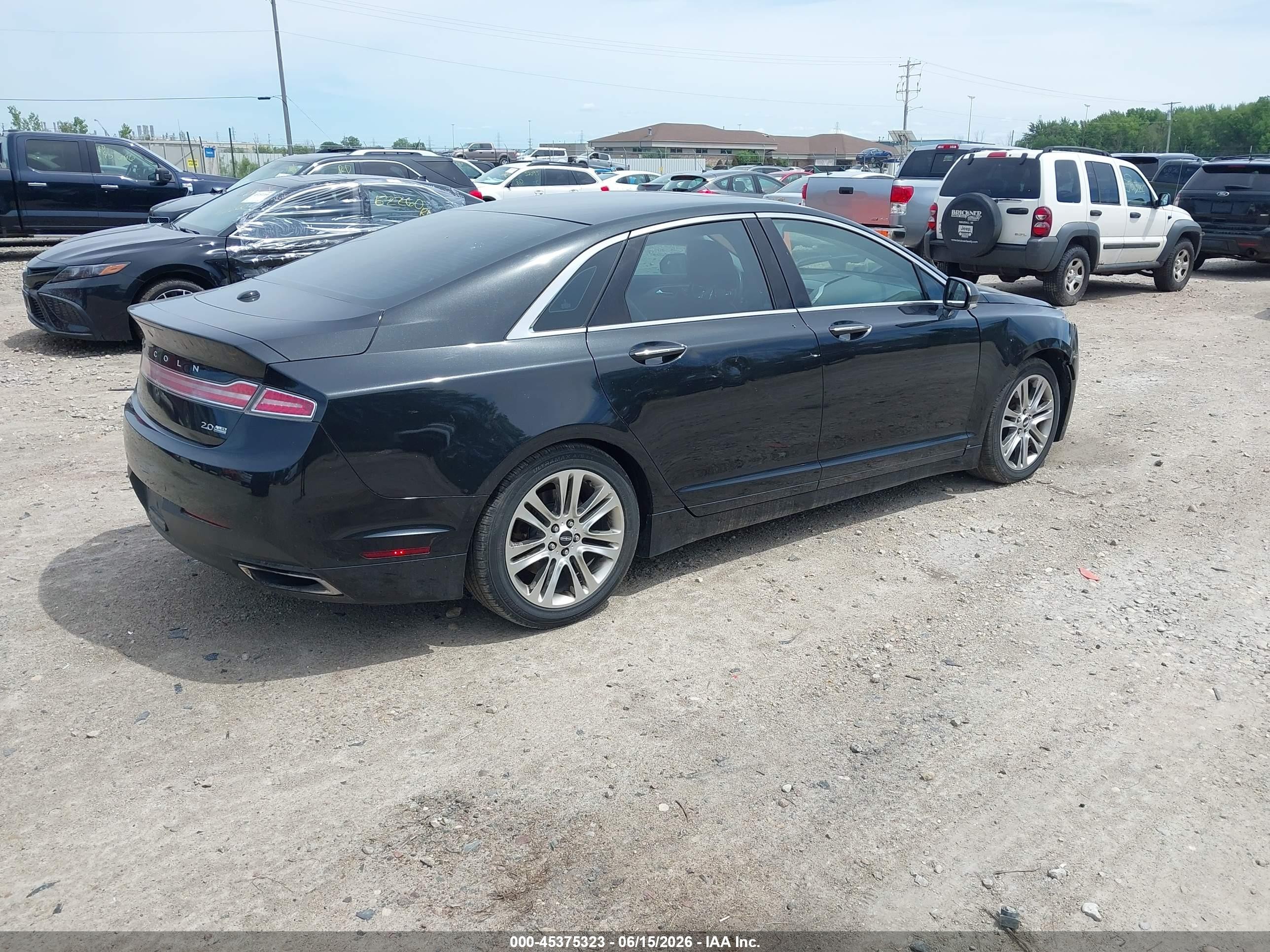 2013 Lincoln Mkz   Black vin: 3LN6L2J91DR819546