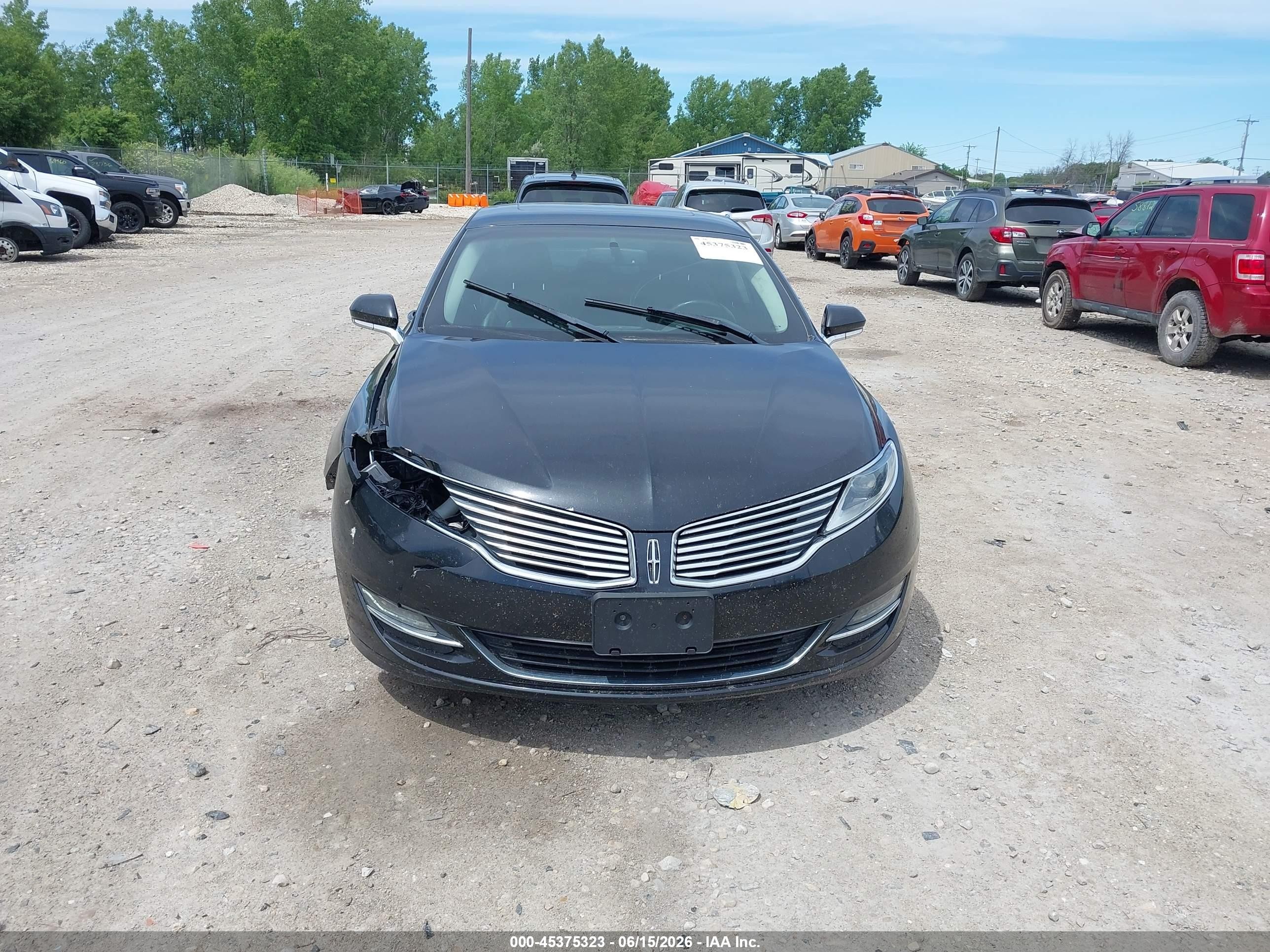 2013 Lincoln Mkz   Black vin: 3LN6L2J91DR819546