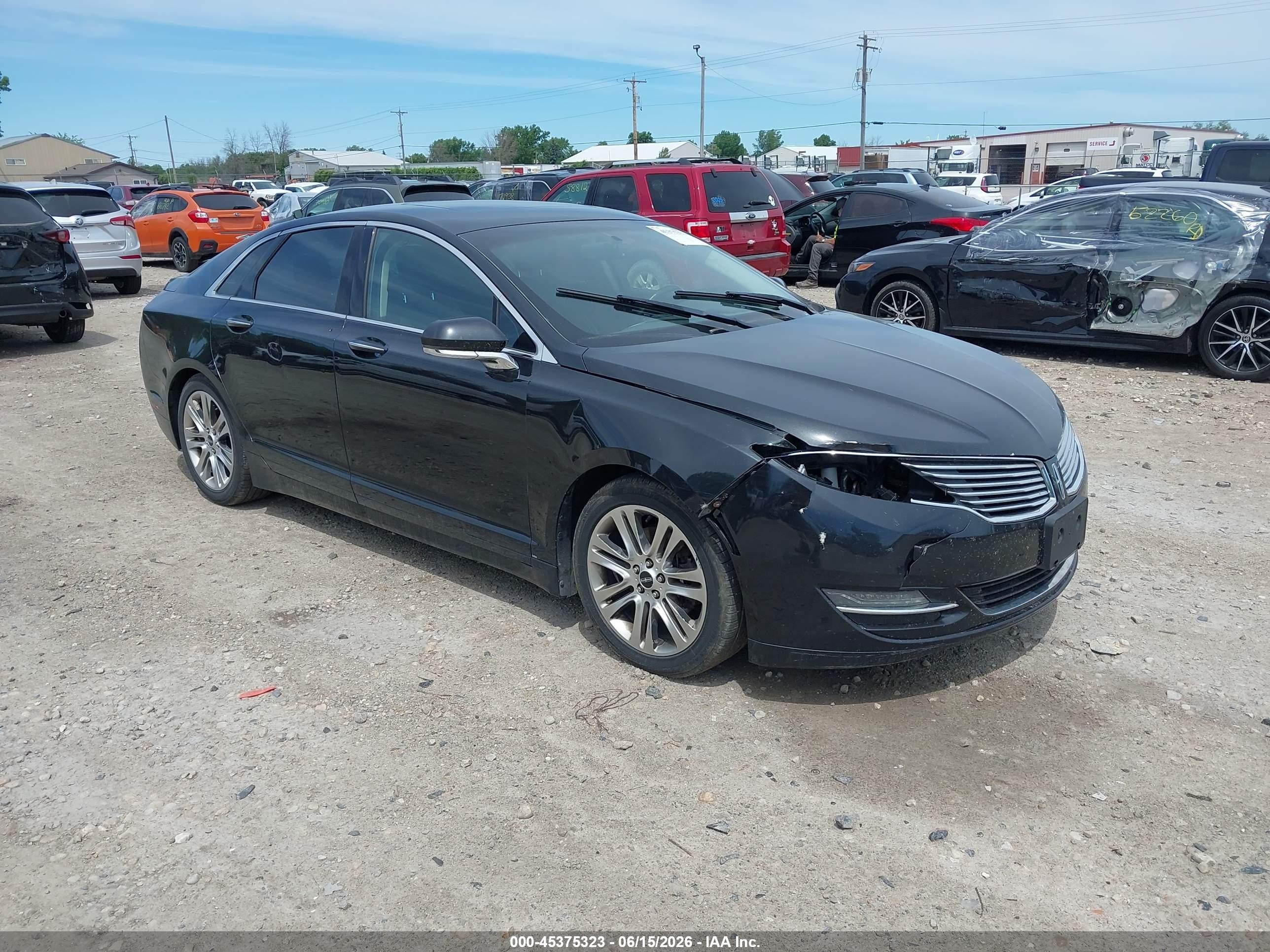 2013 Lincoln Mkz   Black vin: 3LN6L2J91DR819546