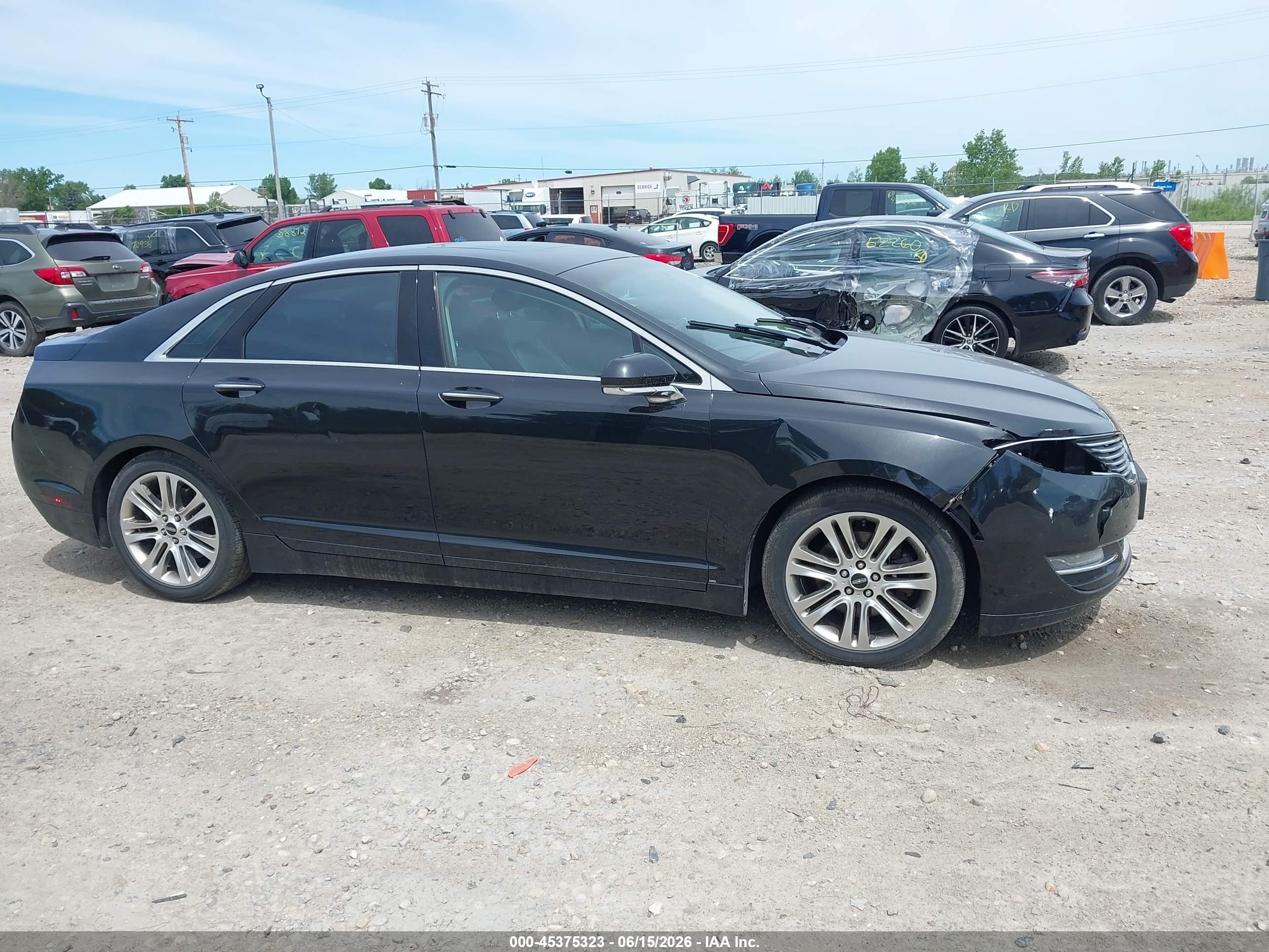 2013 Lincoln Mkz   Black vin: 3LN6L2J91DR819546
