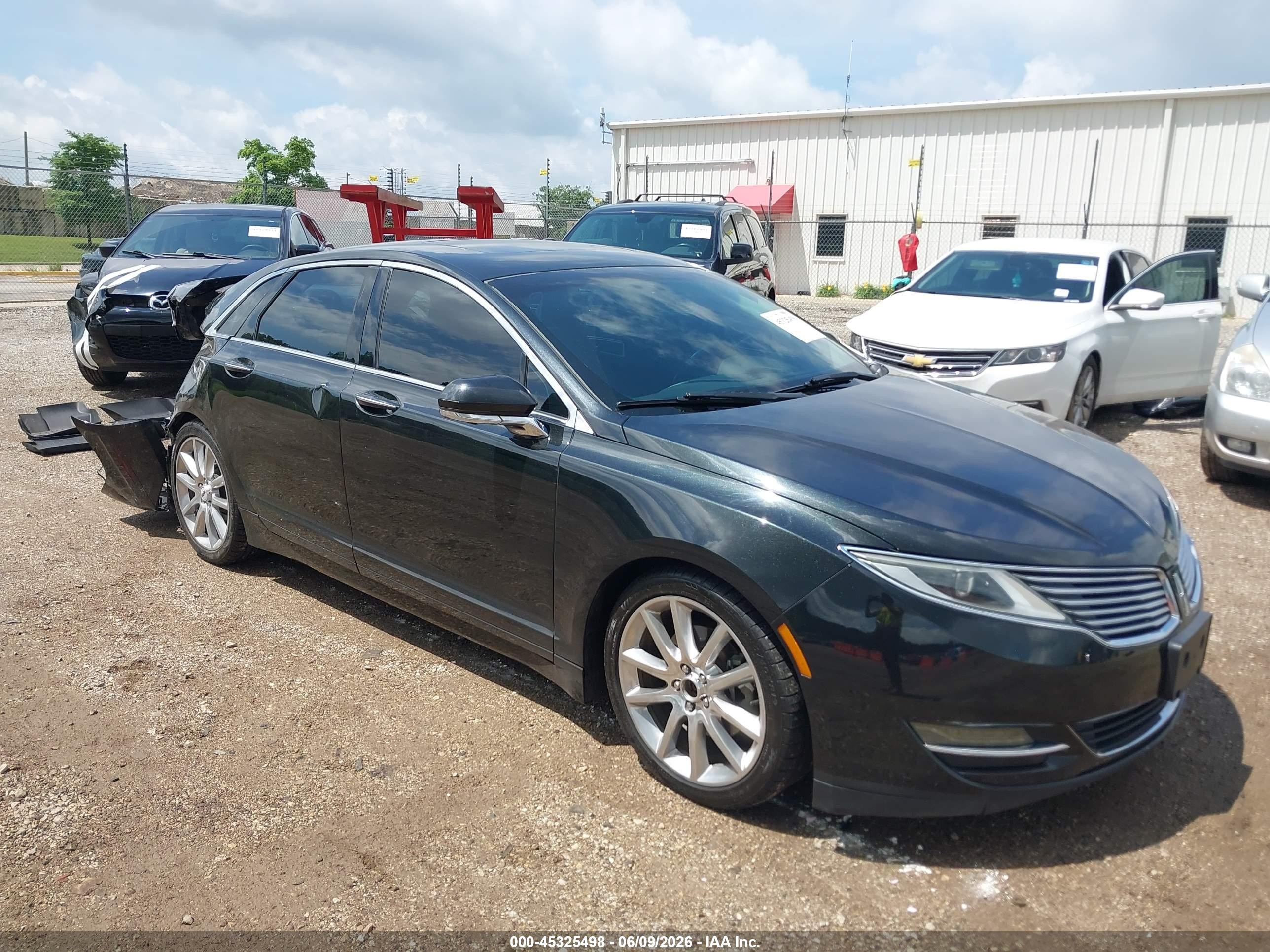 2013 Lincoln Mkz   Черный vin: 3LN6L2J91DR826352