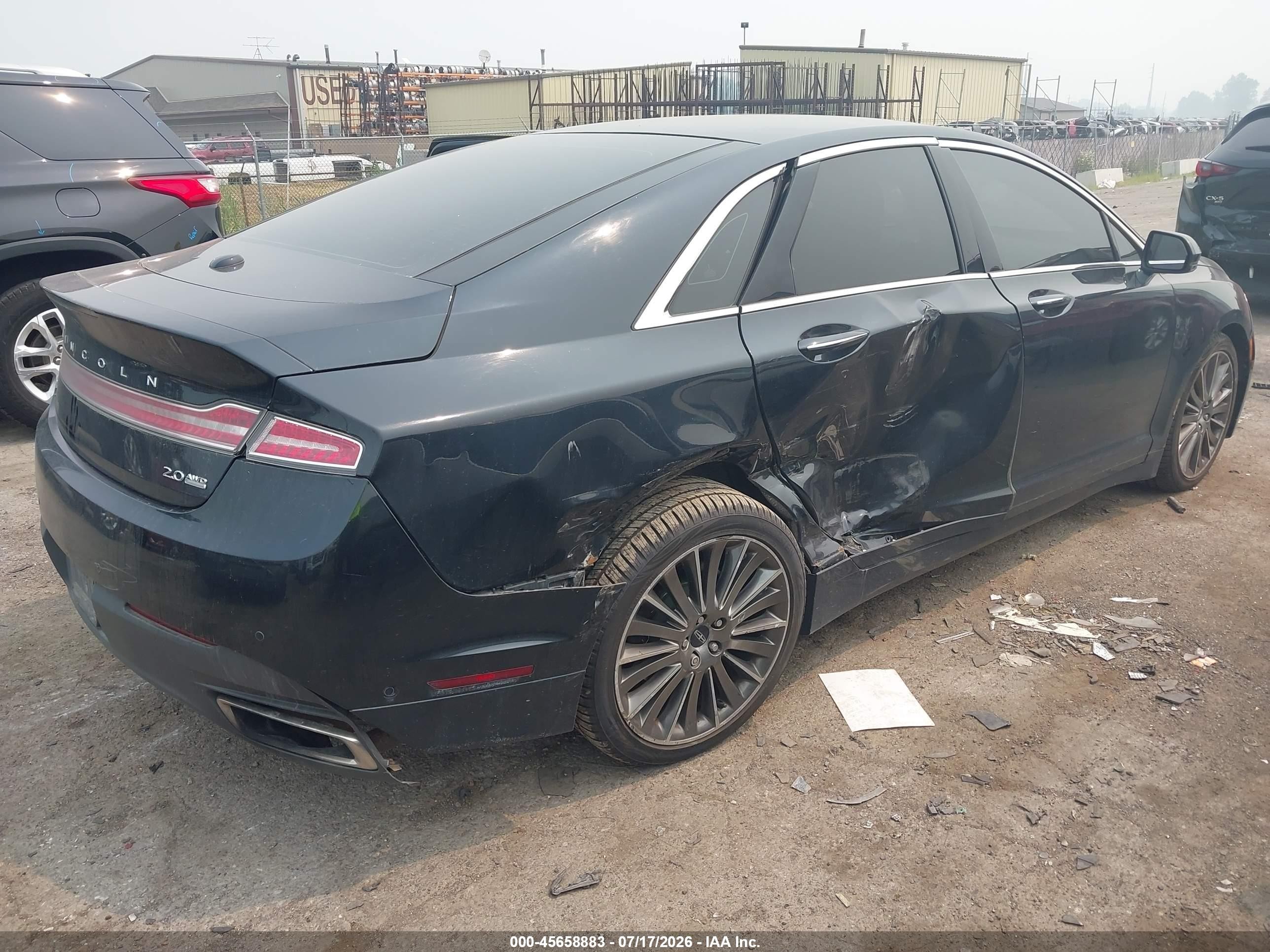 2014 Lincoln Mkz   Black vin: 3LN6L2J91ER820181