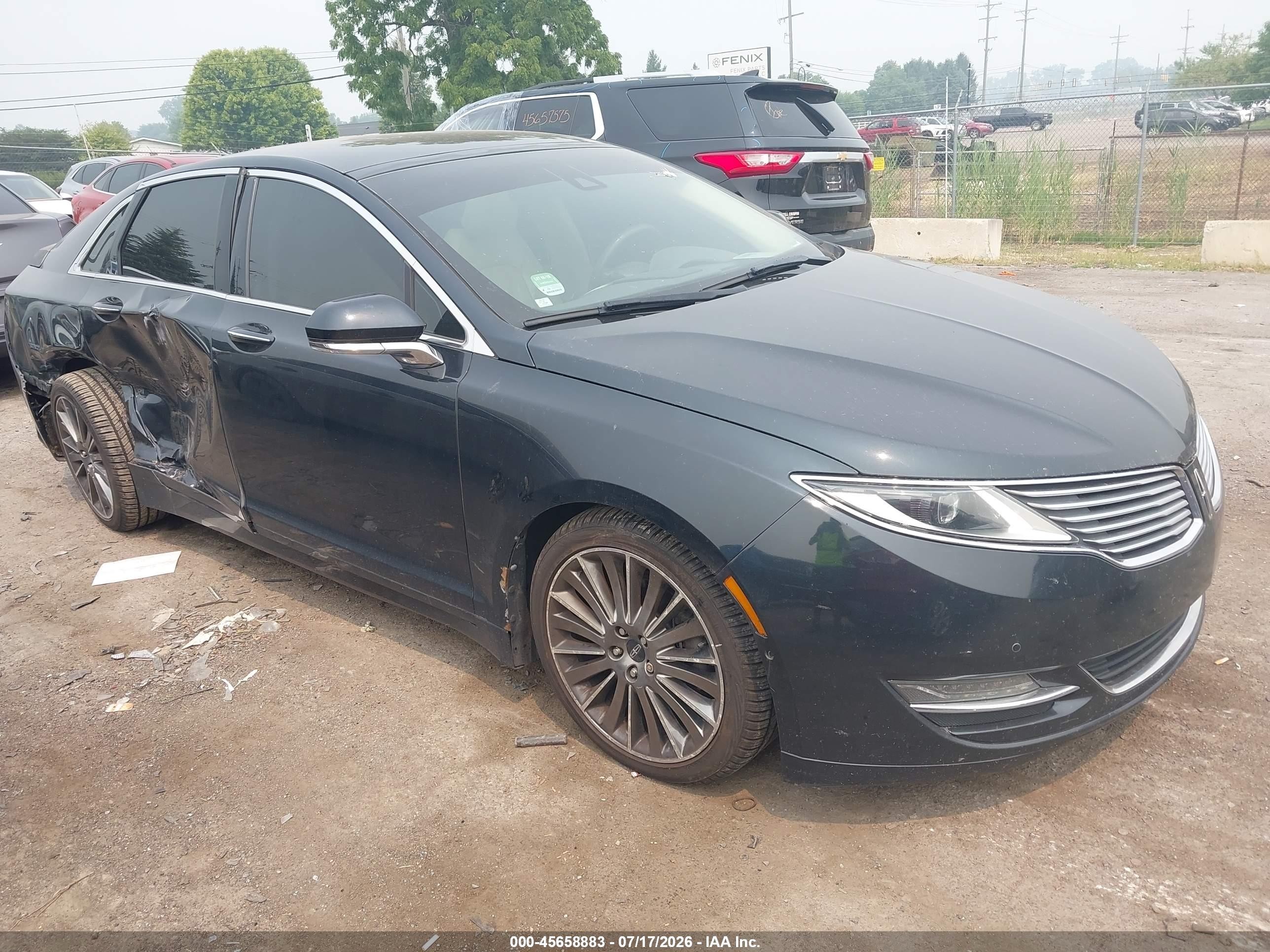 2014 Lincoln Mkz   Black vin: 3LN6L2J91ER820181