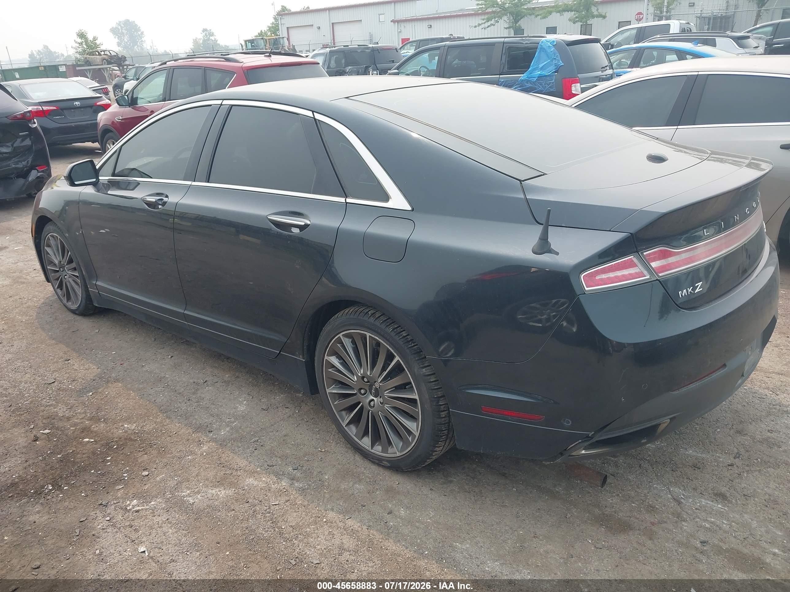 2014 Lincoln Mkz   Black vin: 3LN6L2J91ER820181