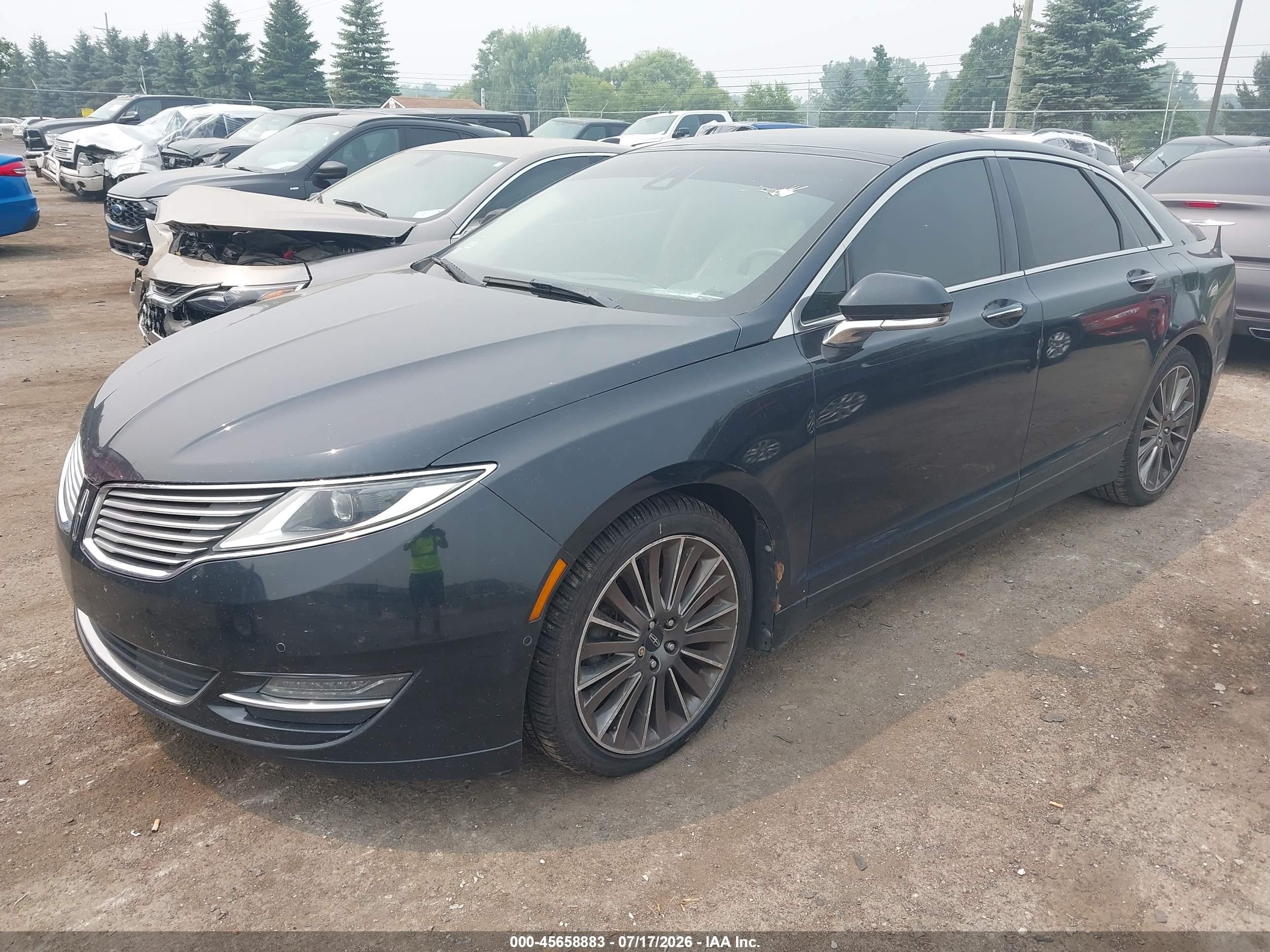 2014 Lincoln Mkz   Black vin: 3LN6L2J91ER820181