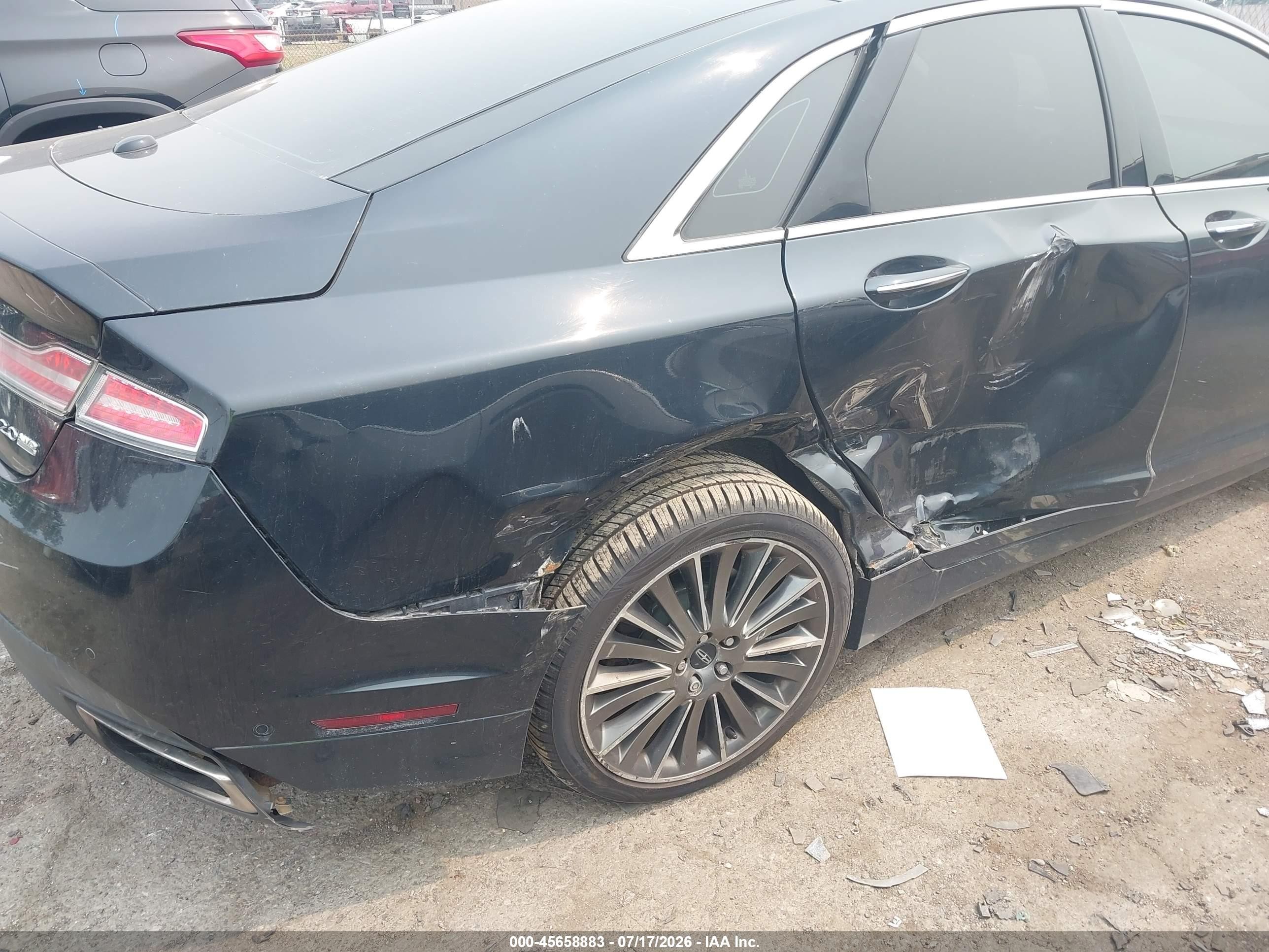 2014 Lincoln Mkz   Black vin: 3LN6L2J91ER820181