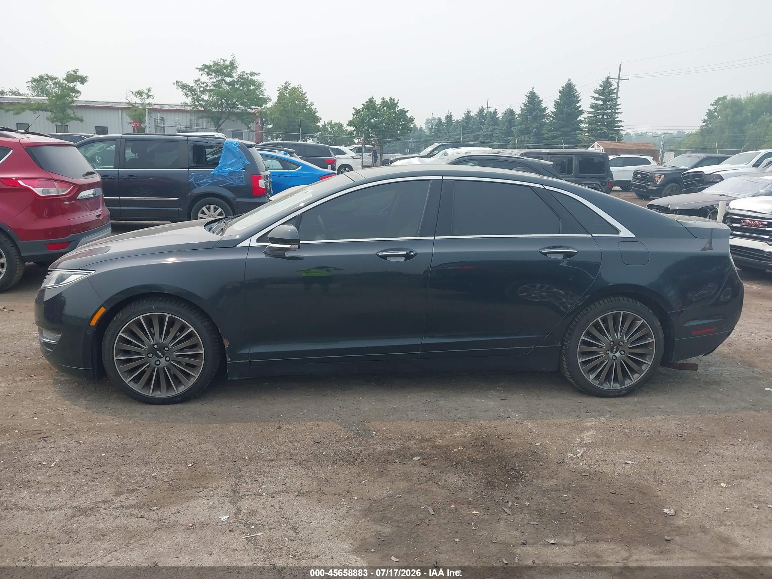 2014 Lincoln Mkz   Black vin: 3LN6L2J91ER820181
