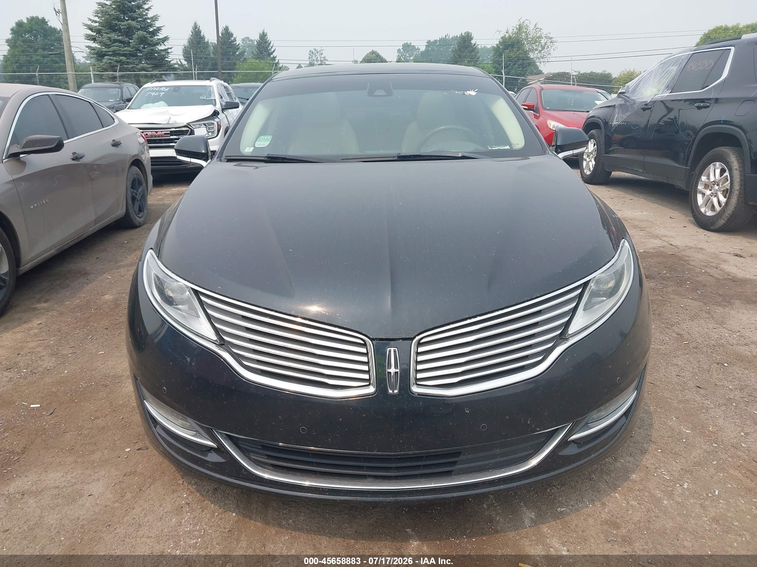 2014 Lincoln Mkz   Black vin: 3LN6L2J91ER820181