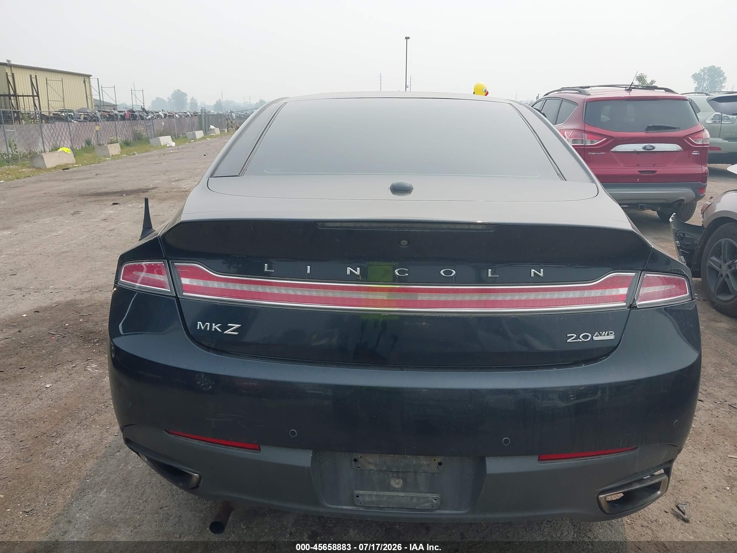 2014 Lincoln Mkz   Black vin: 3LN6L2J91ER820181