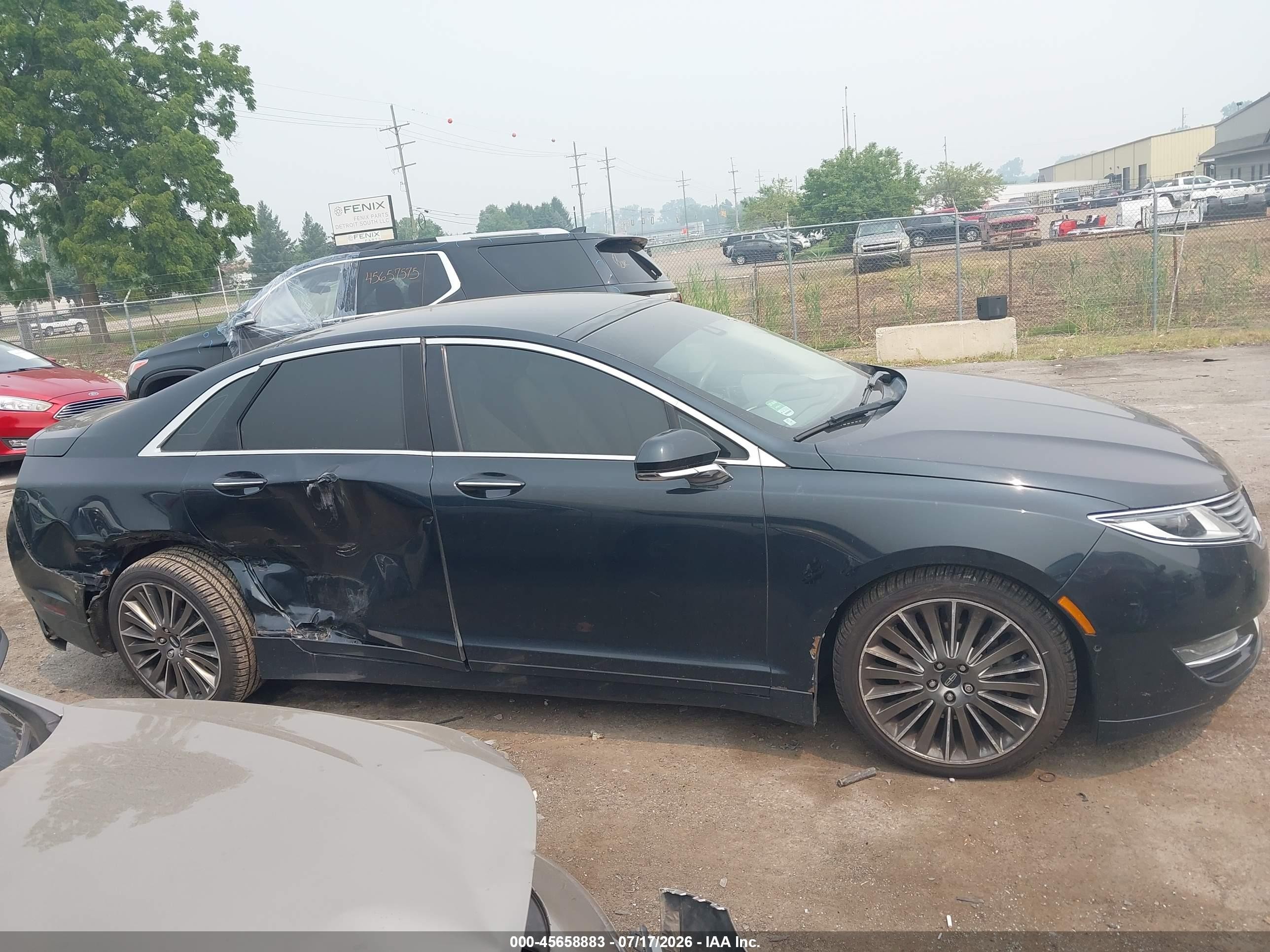 2014 Lincoln Mkz   Black vin: 3LN6L2J91ER820181