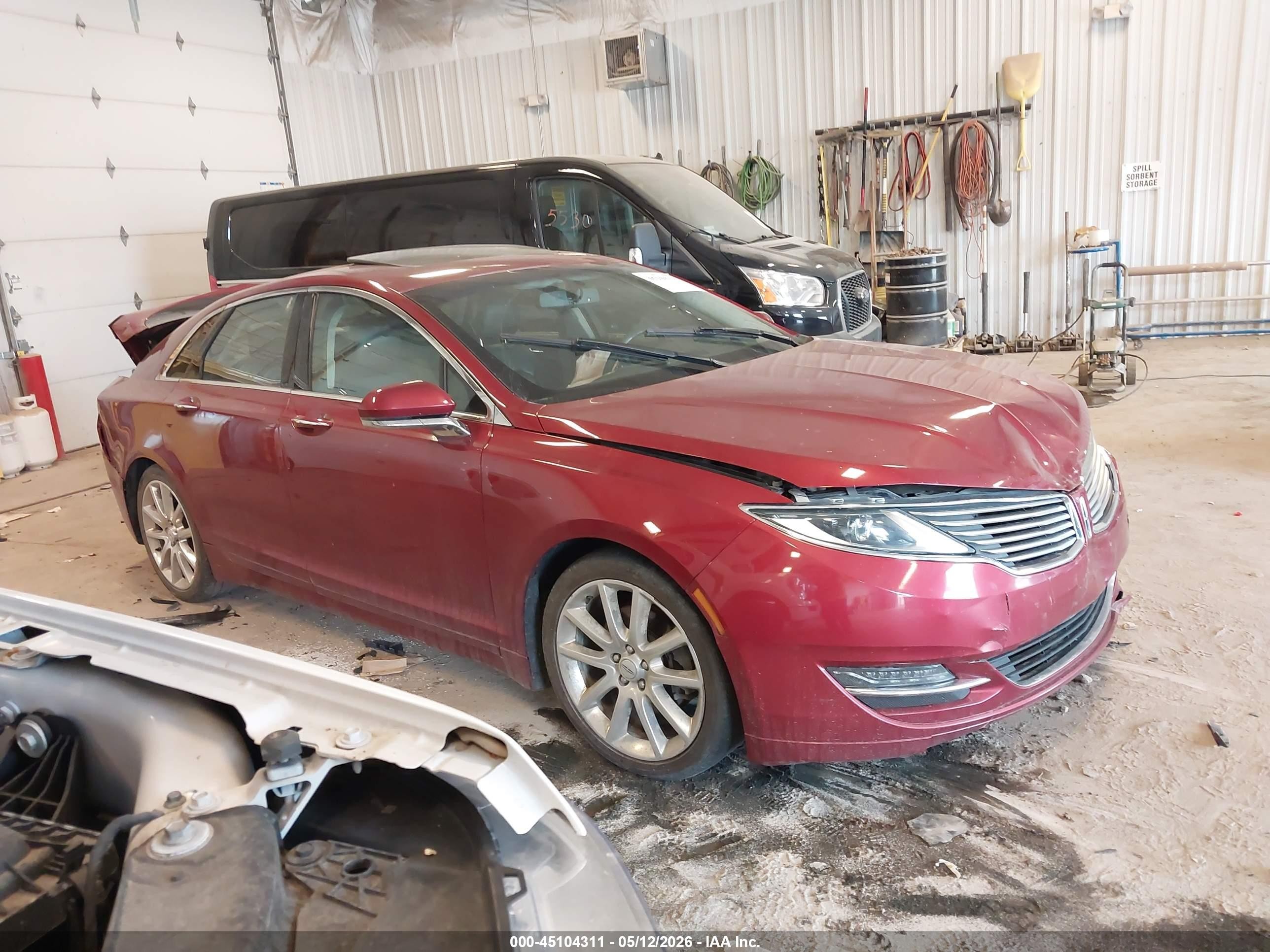 2015 Lincoln Mkz   Красный vin: 3LN6L2J91FR606485