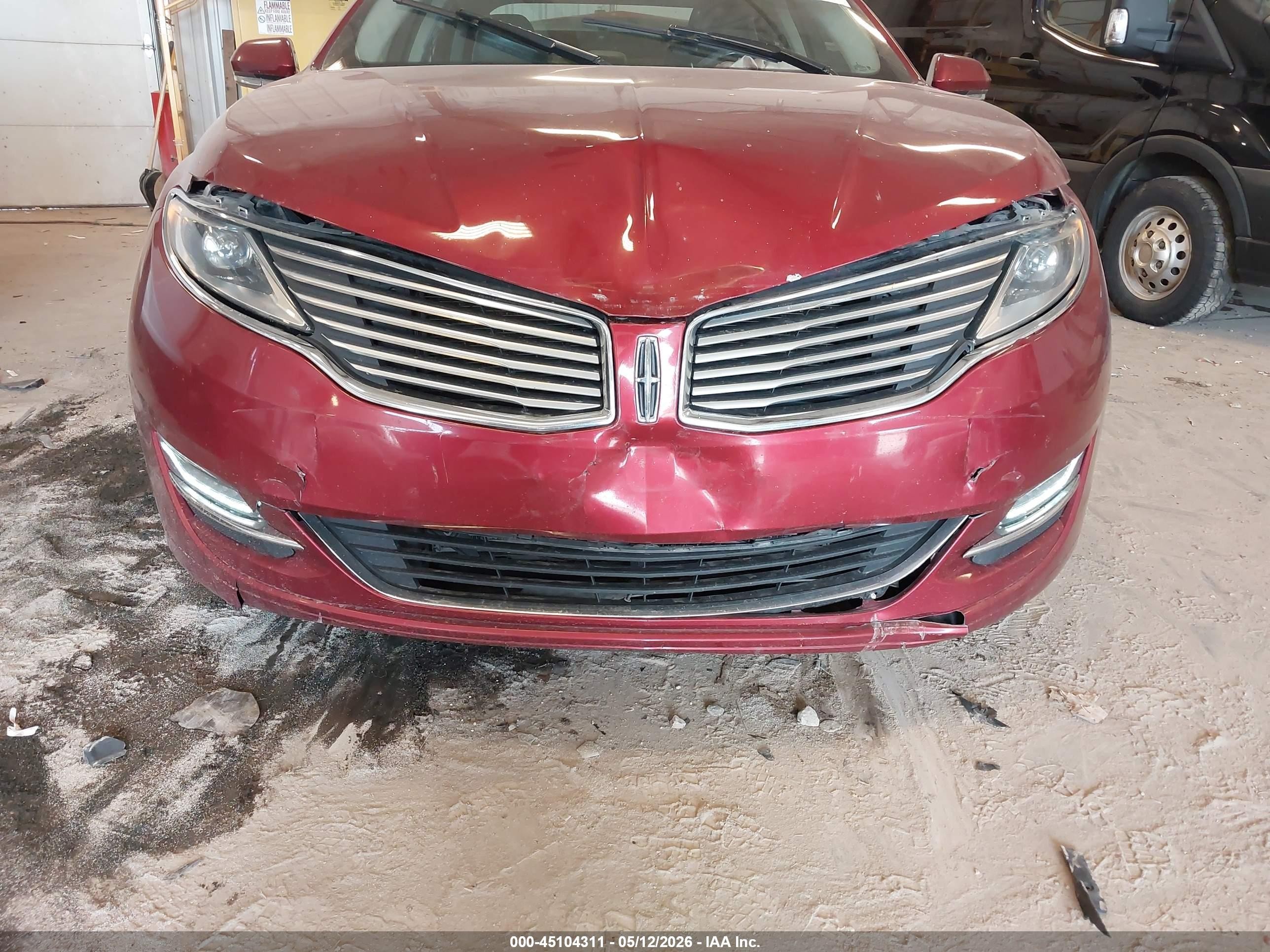 2015 Lincoln Mkz   Red vin: 3LN6L2J91FR606485
