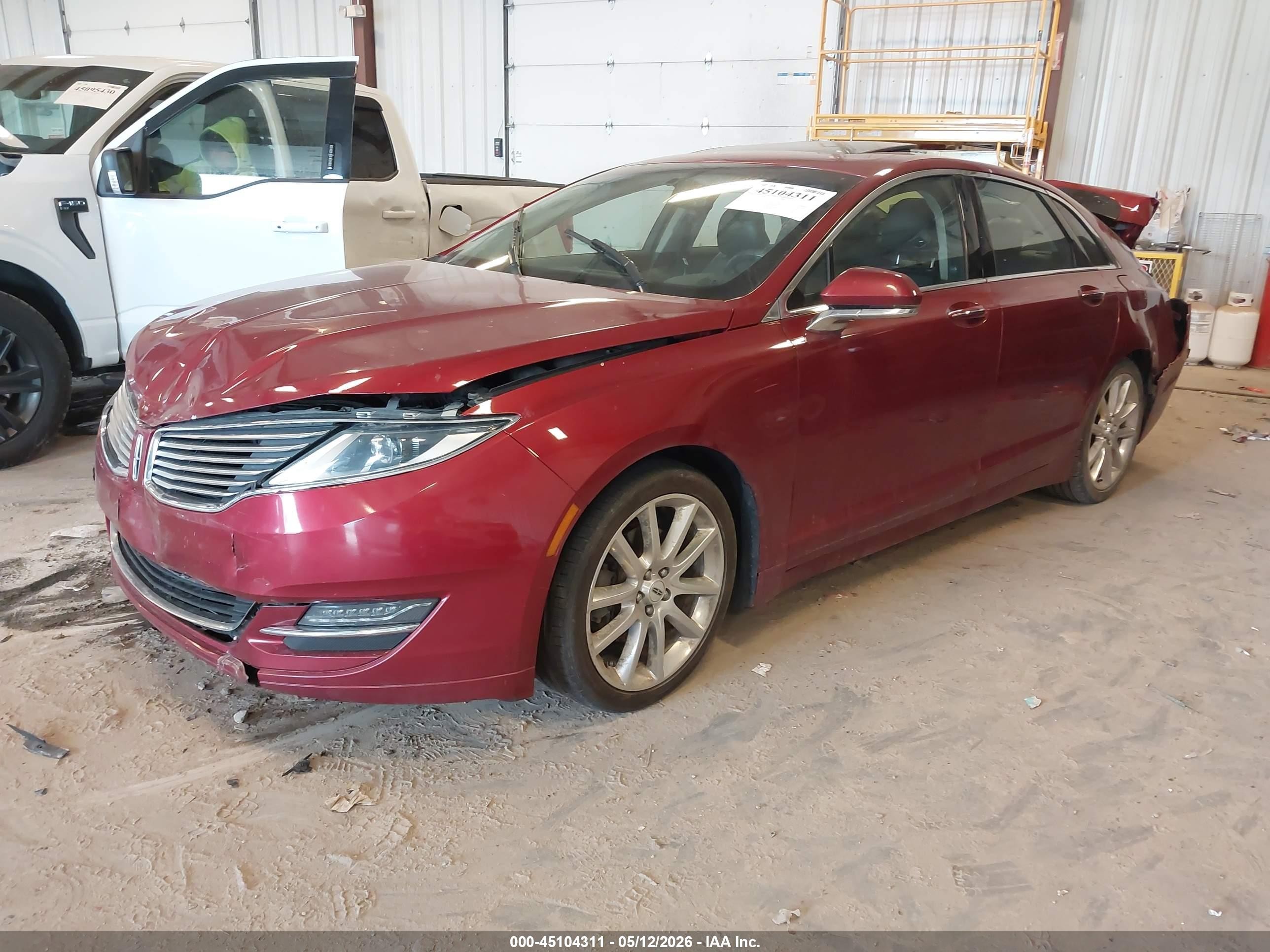 2015 Lincoln Mkz   Red vin: 3LN6L2J91FR606485