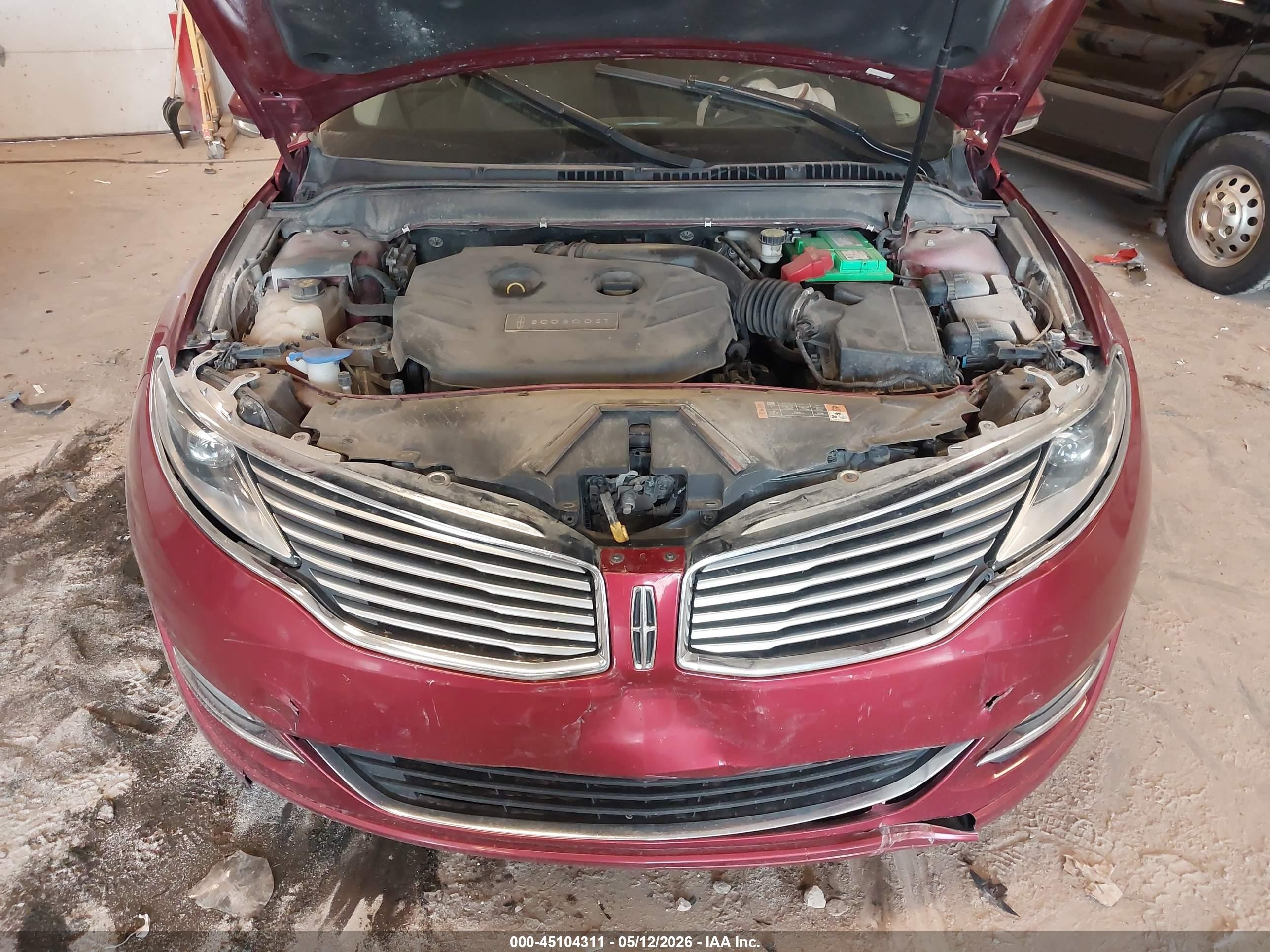 2015 Lincoln Mkz   Red vin: 3LN6L2J91FR606485