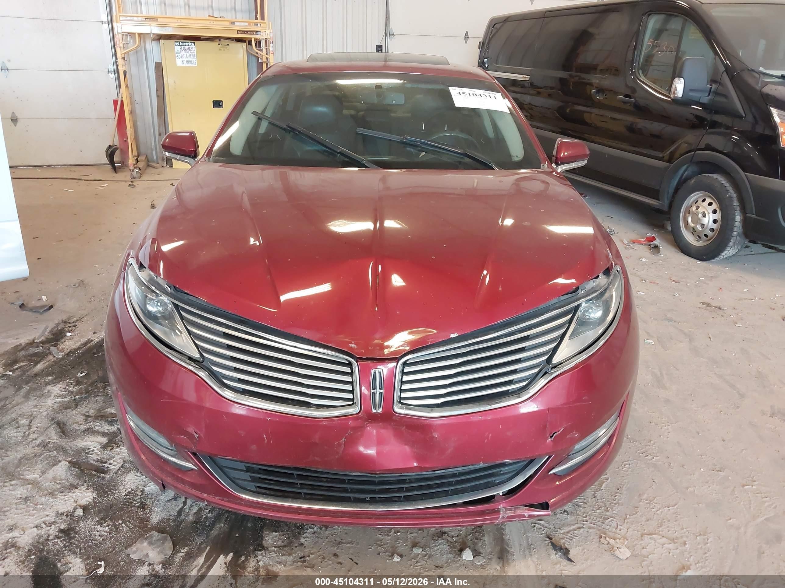 2015 Lincoln Mkz   Red vin: 3LN6L2J91FR606485