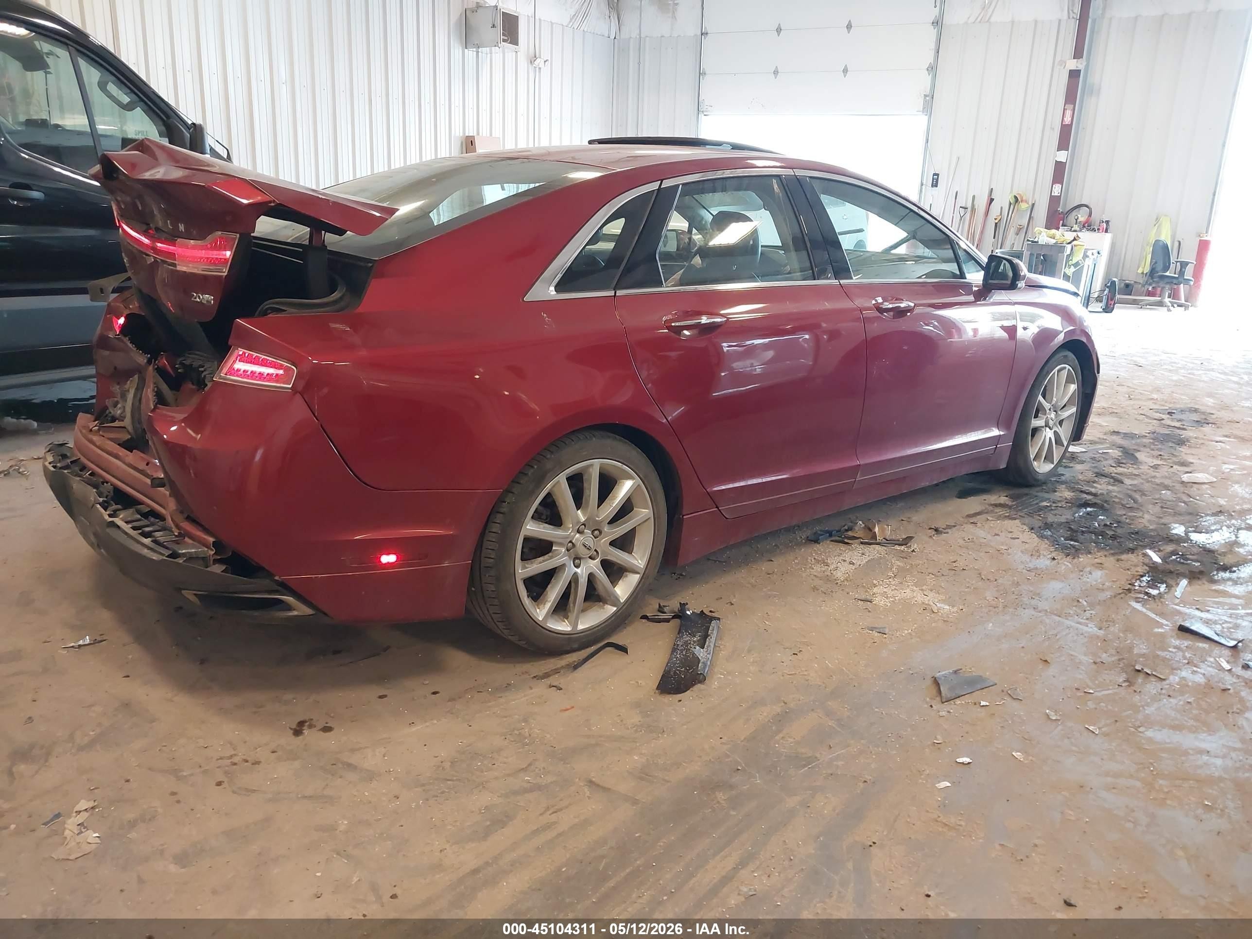 2015 Lincoln Mkz   Red vin: 3LN6L2J91FR606485