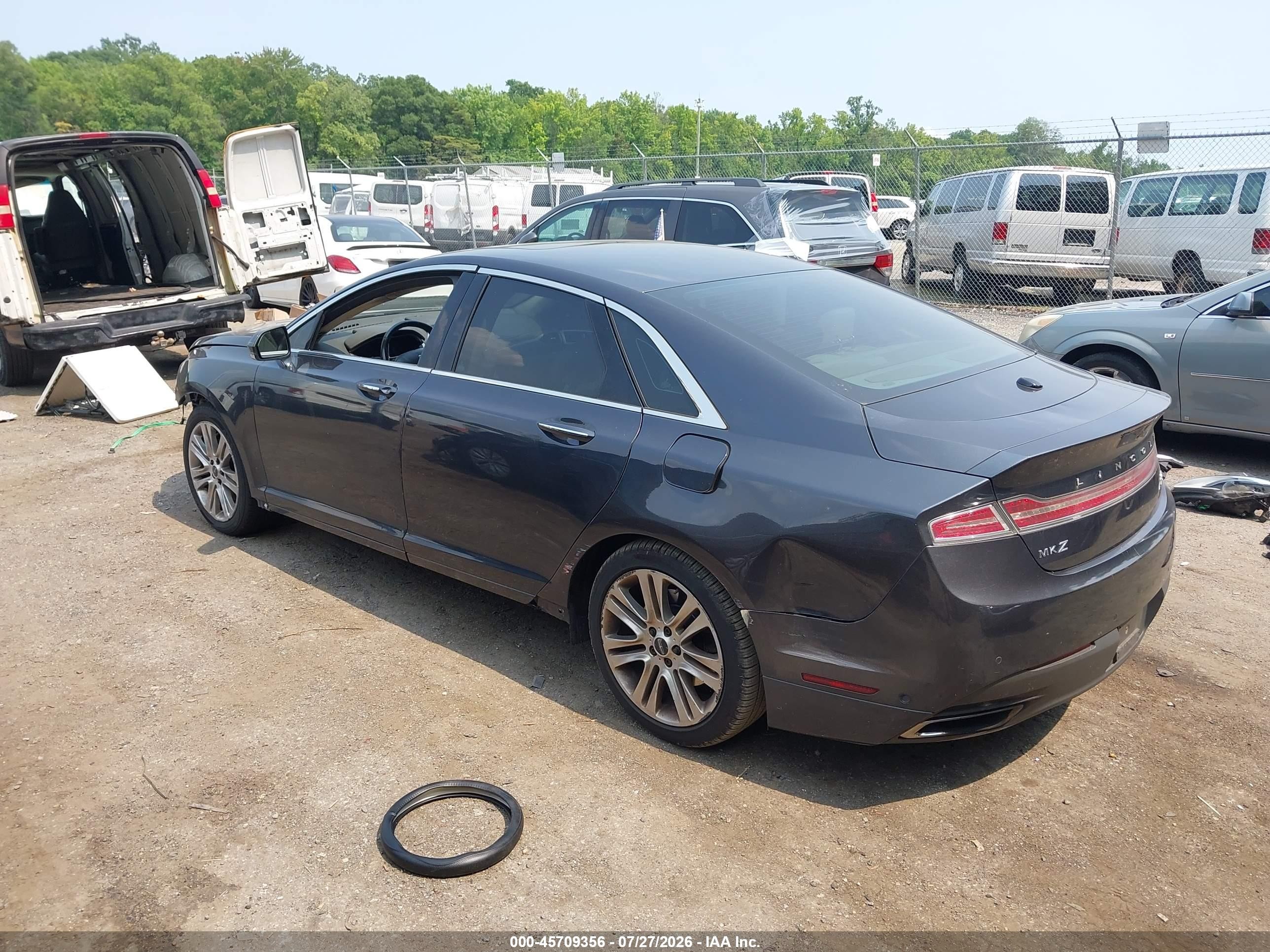 2013 Lincoln Mkz   Gray vin: 3LN6L2J92DR820401