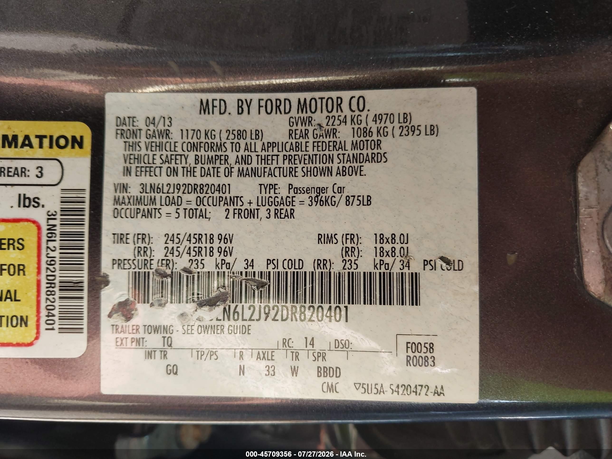 2013 Lincoln Mkz   Gray vin: 3LN6L2J92DR820401