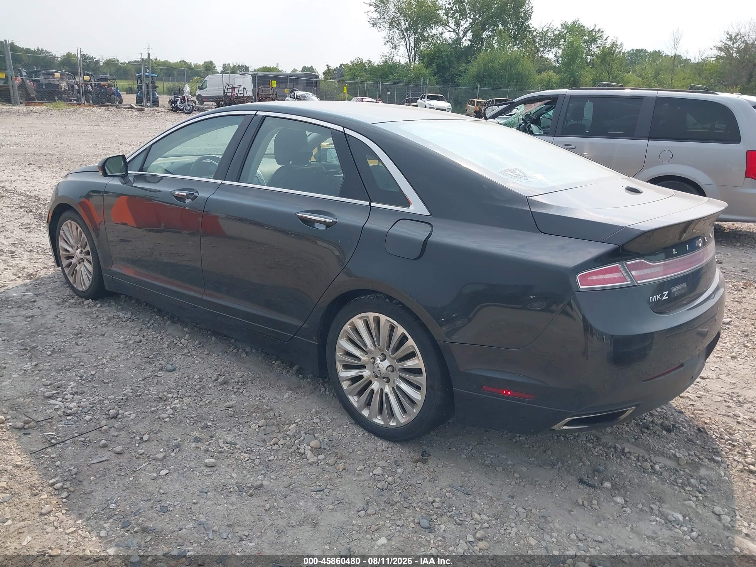 2013 Lincoln Mkz   Черный vin: 3LN6L2J92DR825842