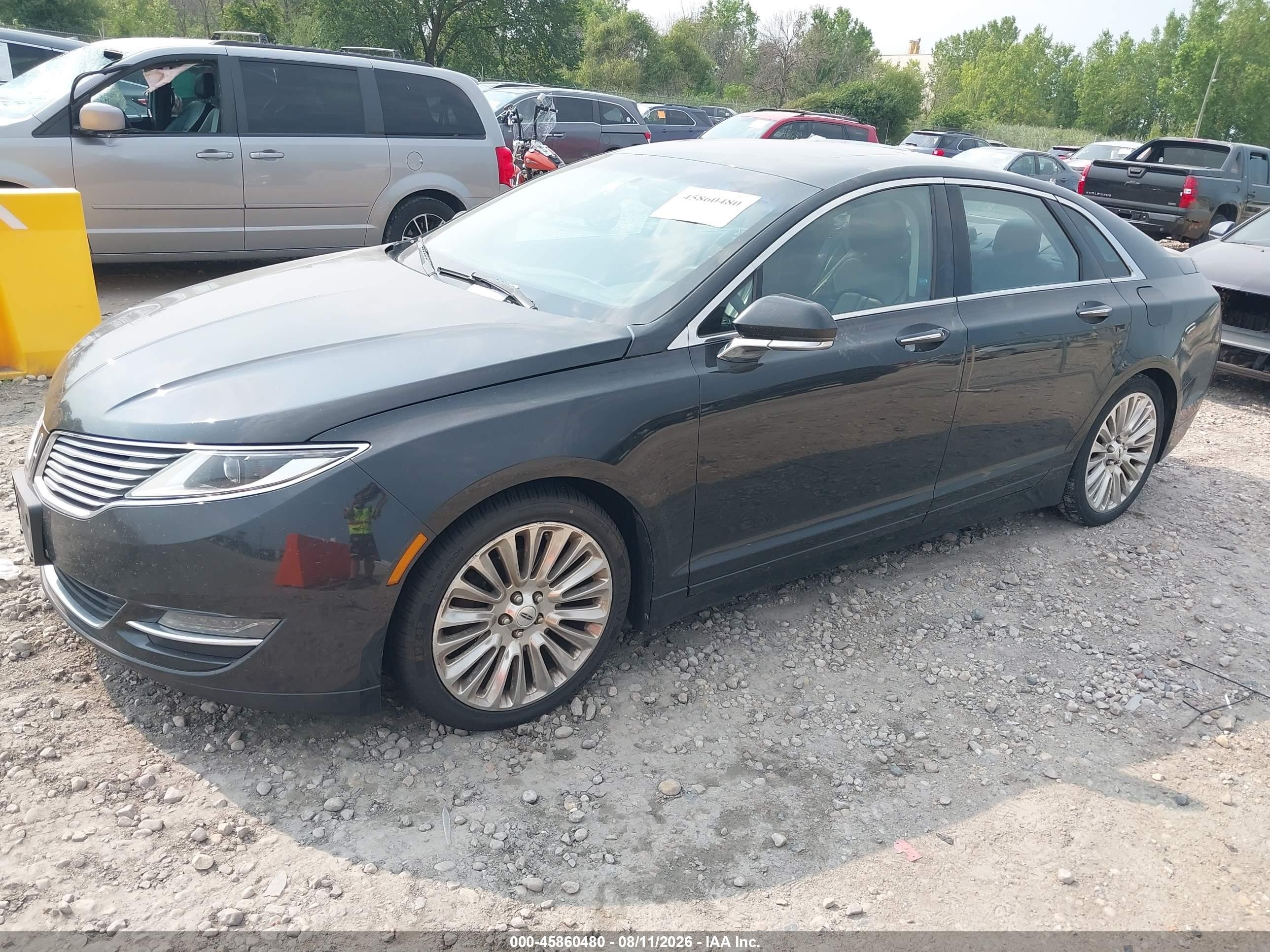 2013 Lincoln Mkz   Черный vin: 3LN6L2J92DR825842