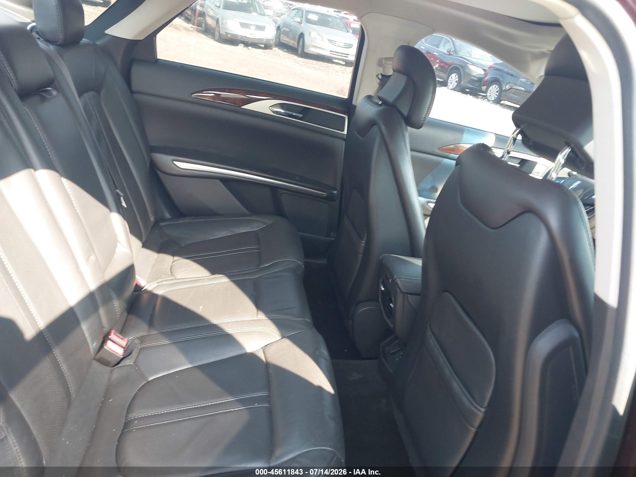2013 Lincoln Mkz   Burgundy vin: 3LN6L2J92DR827932