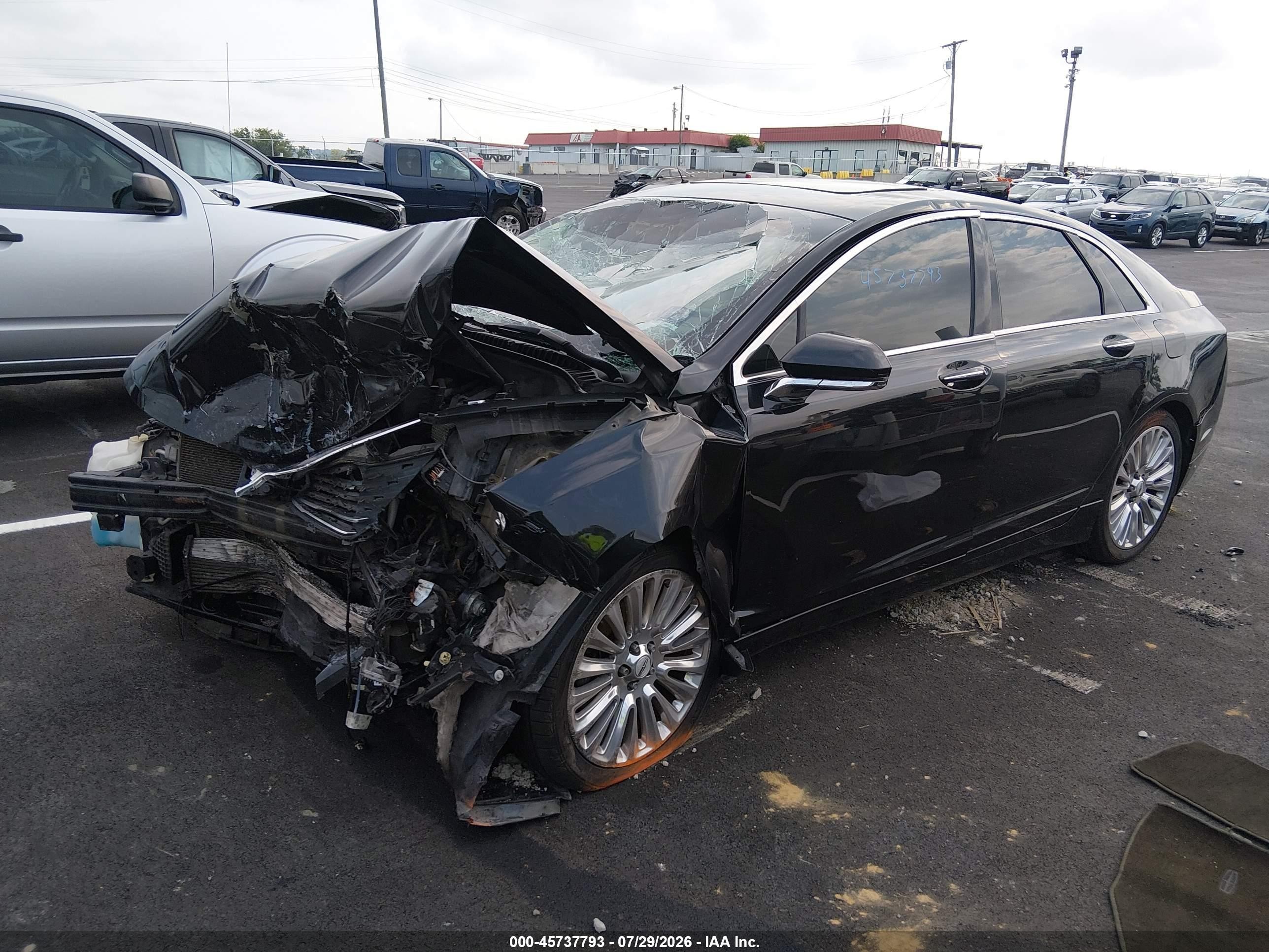 2013 Lincoln Mkz Black vin: 3LN6L2J93DR817250