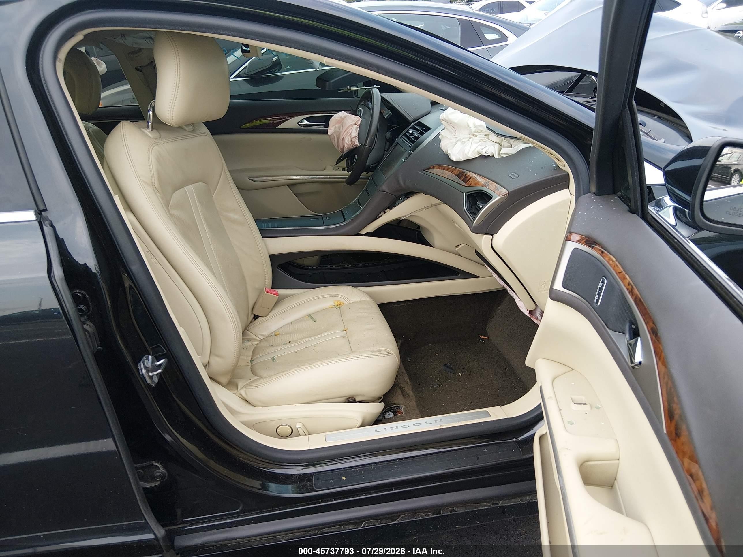 2013 Lincoln Mkz Black vin: 3LN6L2J93DR817250