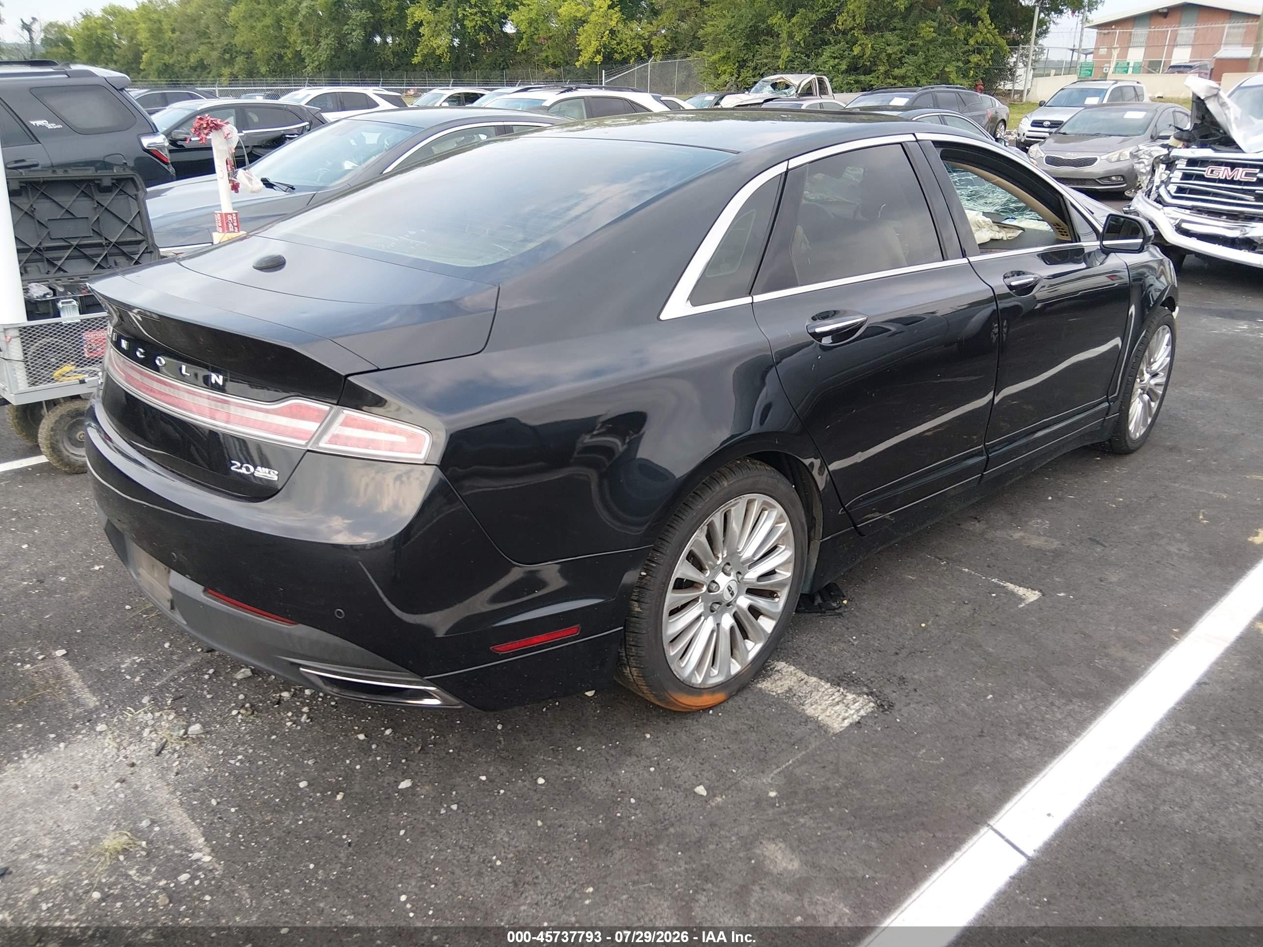 2013 Lincoln Mkz Black vin: 3LN6L2J93DR817250