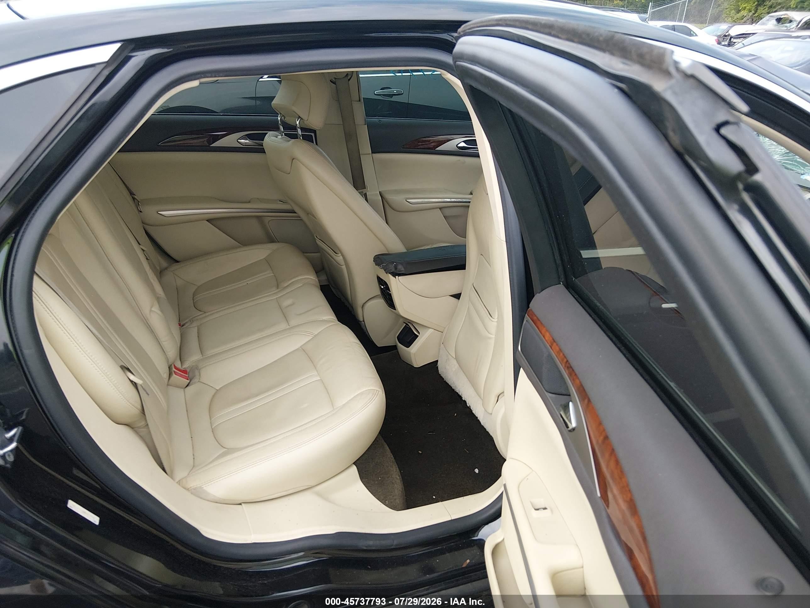 2013 Lincoln Mkz Black vin: 3LN6L2J93DR817250