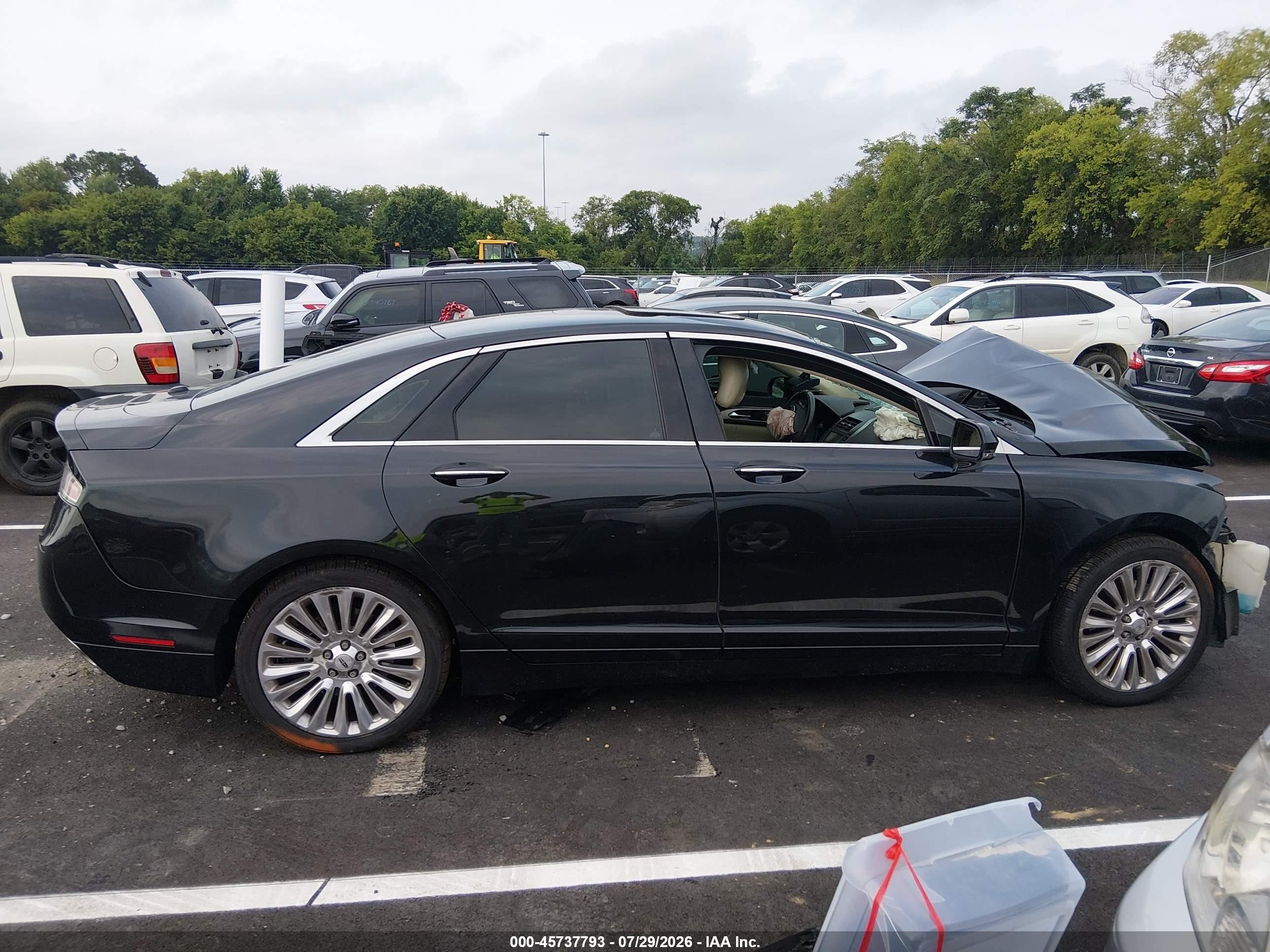 2013 Lincoln Mkz Black vin: 3LN6L2J93DR817250