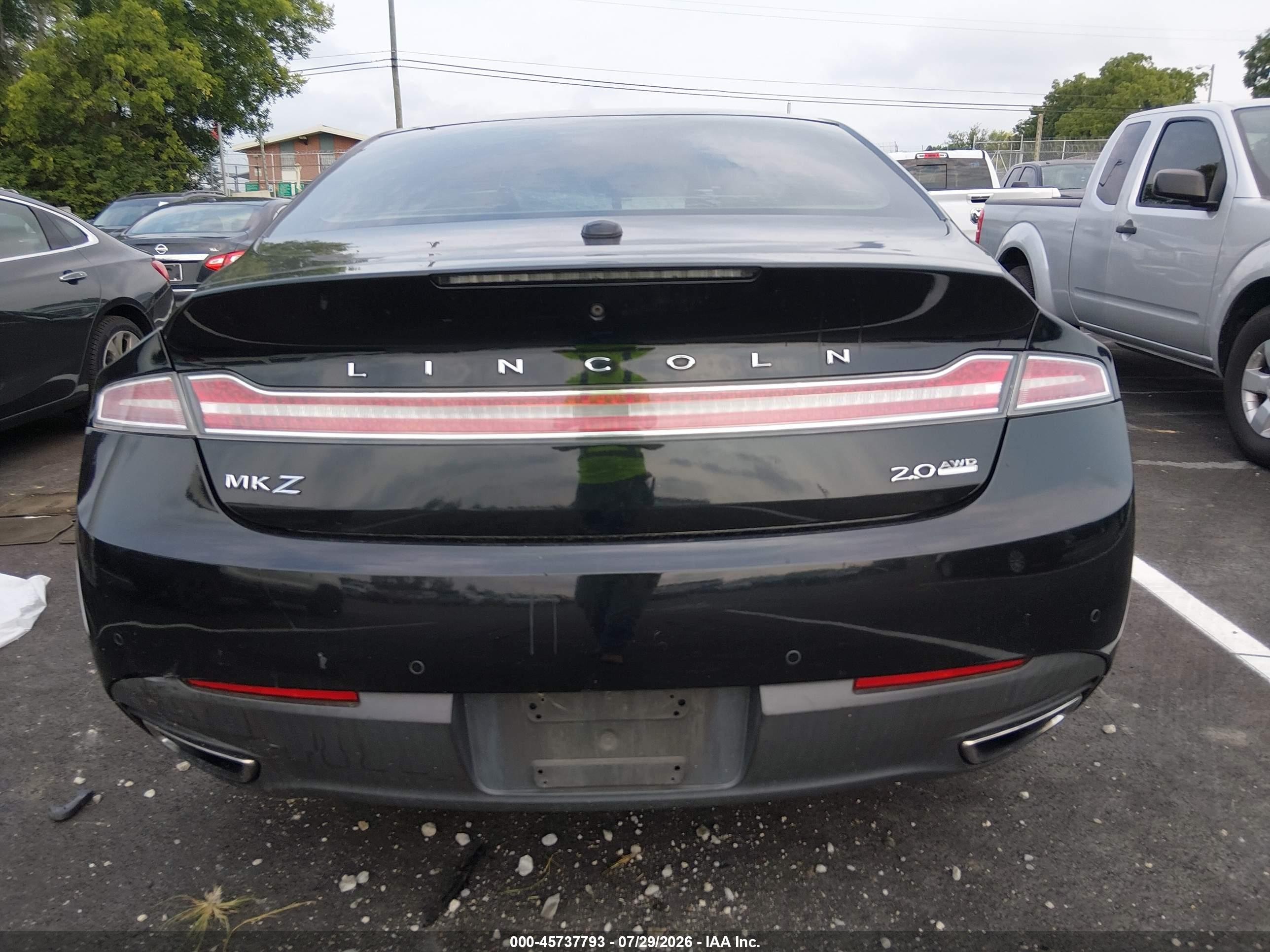 2013 Lincoln Mkz Black vin: 3LN6L2J93DR817250