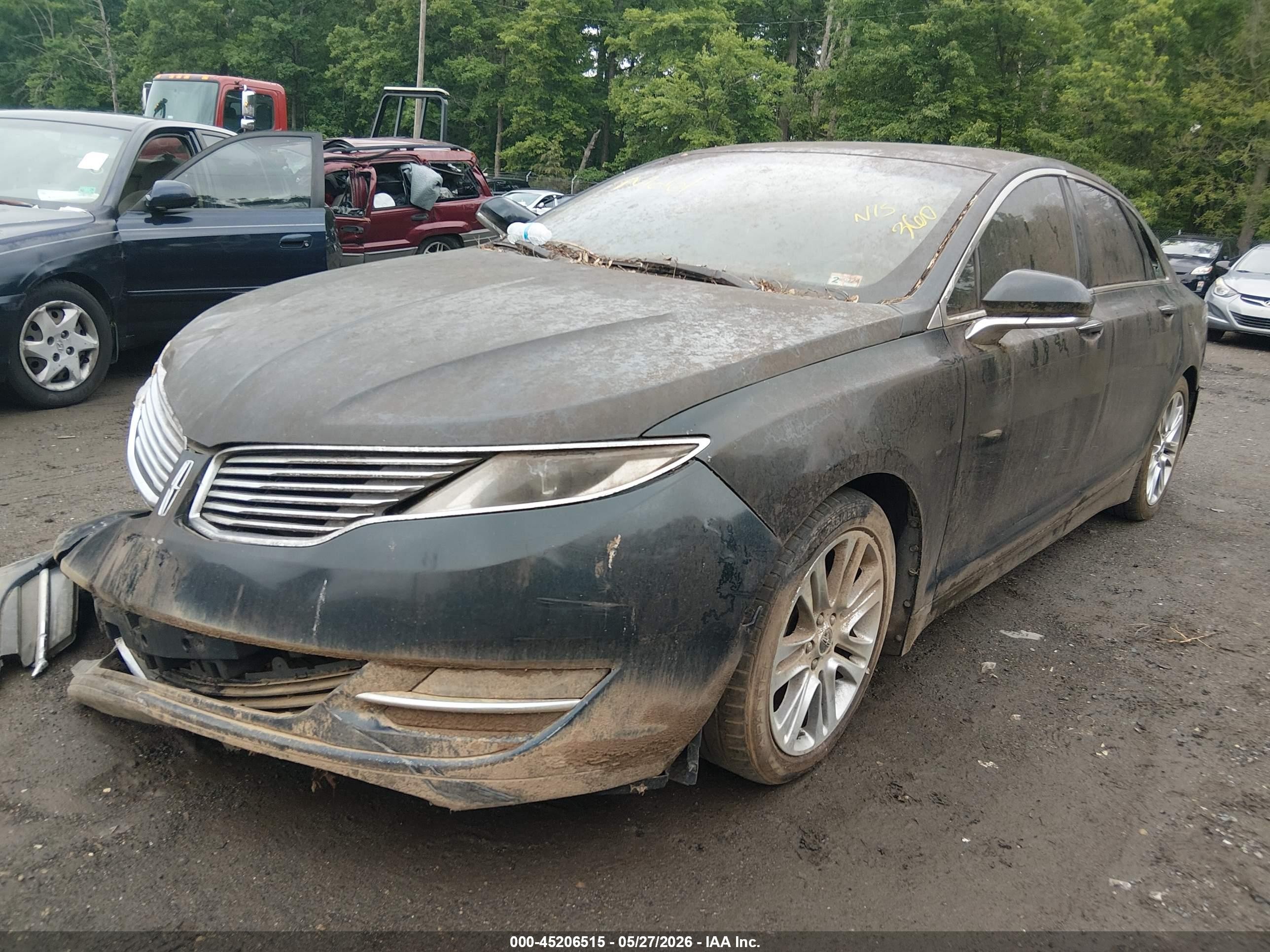 2014 Lincoln Mkz   Blue vin: 3LN6L2J93ER801230