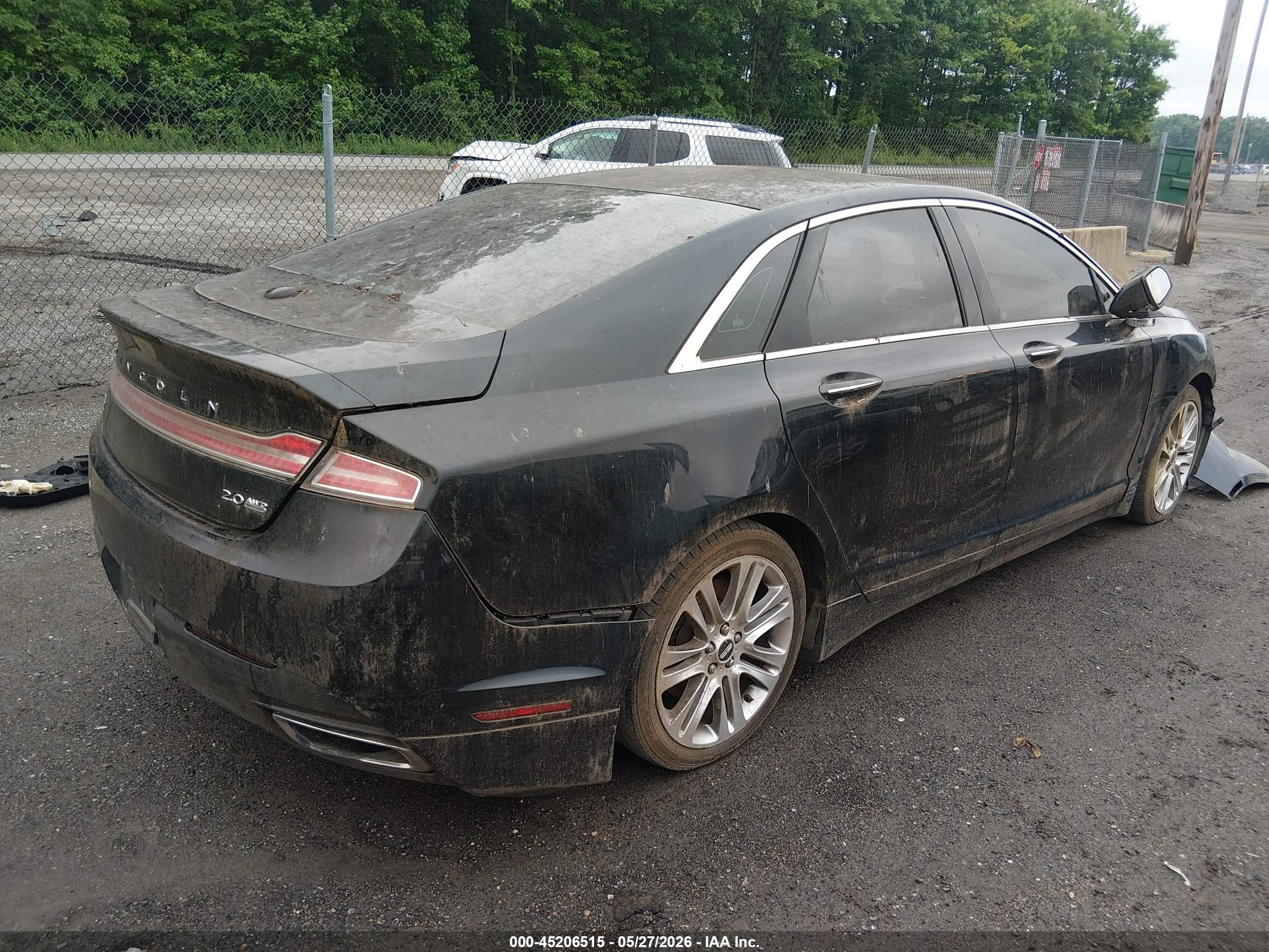 2014 Lincoln Mkz   Blue vin: 3LN6L2J93ER801230