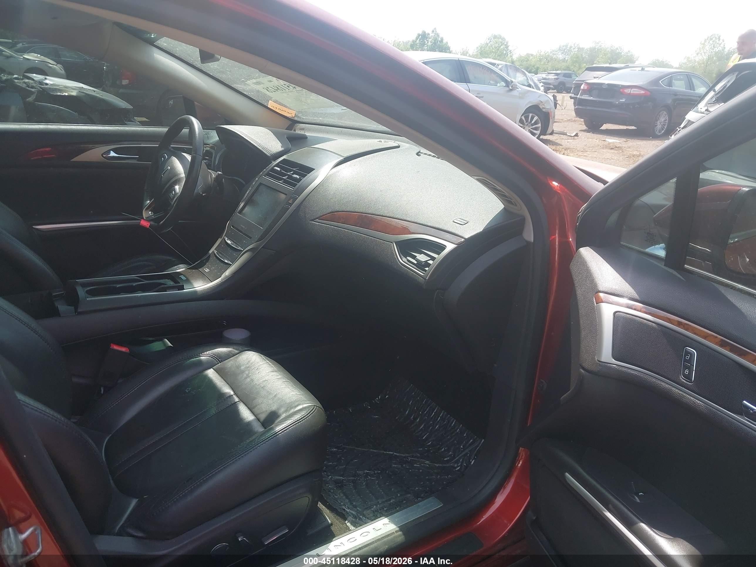 2014 Lincoln Mkz   Orange vin: 3LN6L2J93ER812633