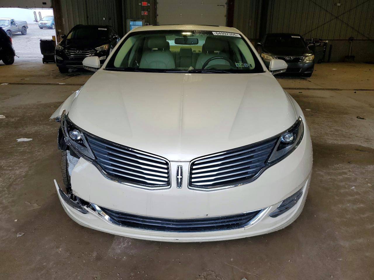 2014 Lincoln Mkz Cream vin: 3LN6L2J93ER813474
