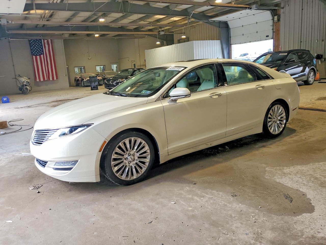 2014 Lincoln Mkz Cream vin: 3LN6L2J93ER813474