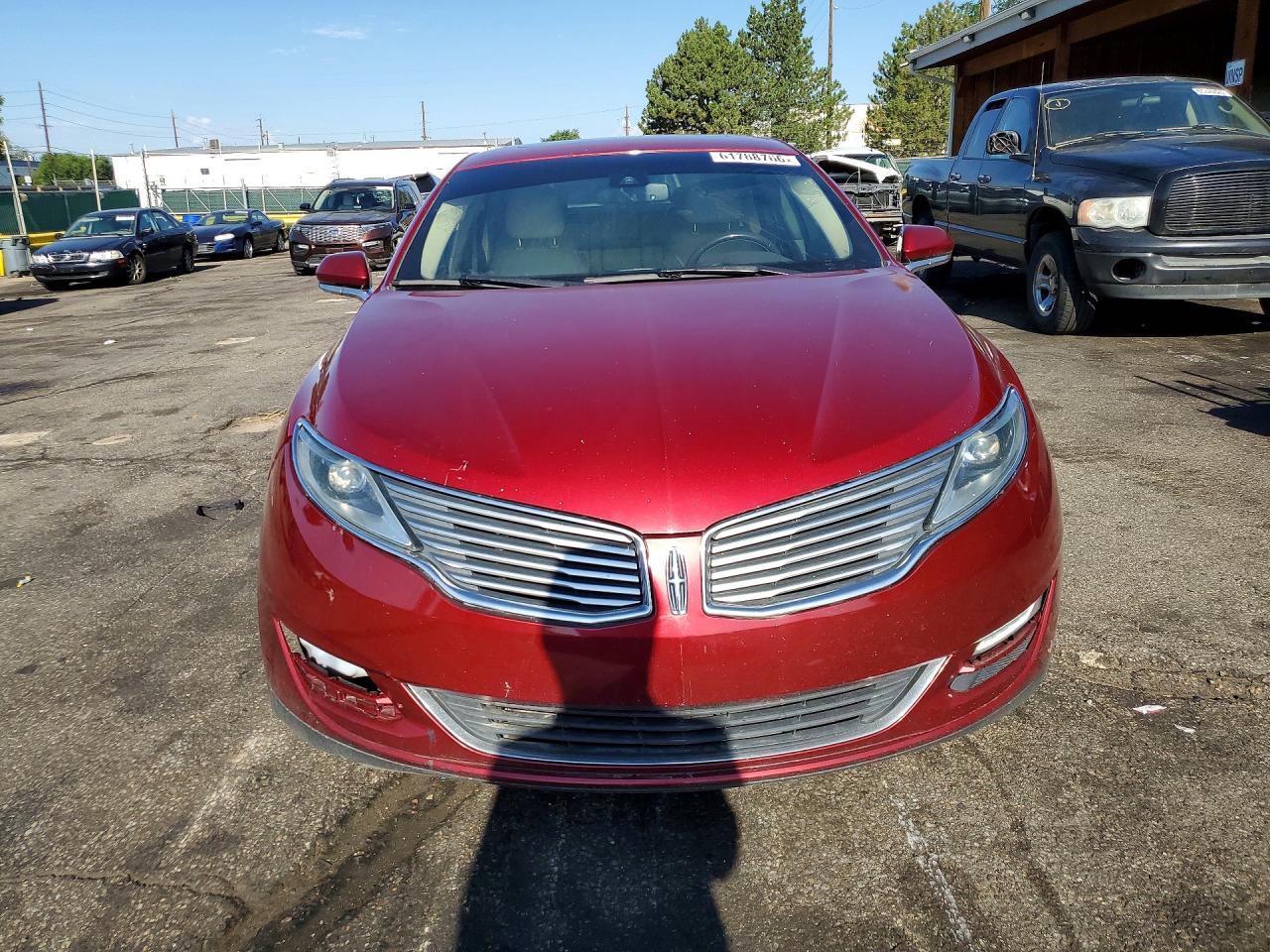 2015 Lincoln Mkz Red vin: 3LN6L2J93FR601806