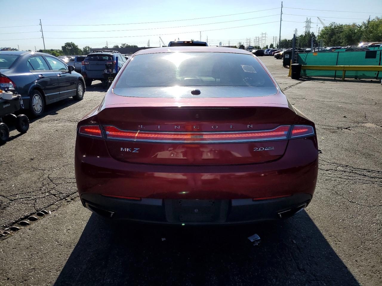 2015 Lincoln Mkz Red vin: 3LN6L2J93FR601806