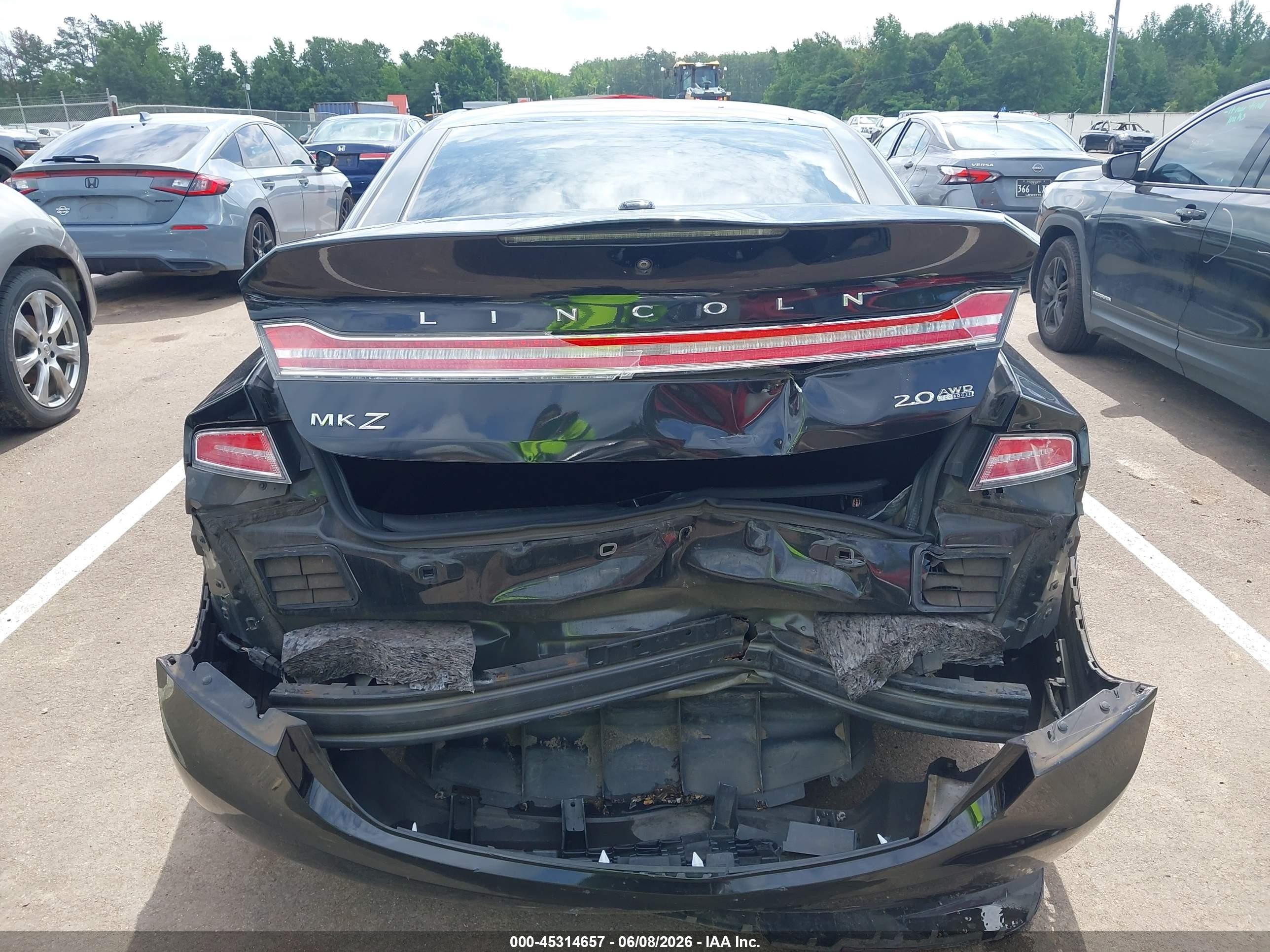 2015 Lincoln Mkz   Черный vin: 3LN6L2J93FR614152