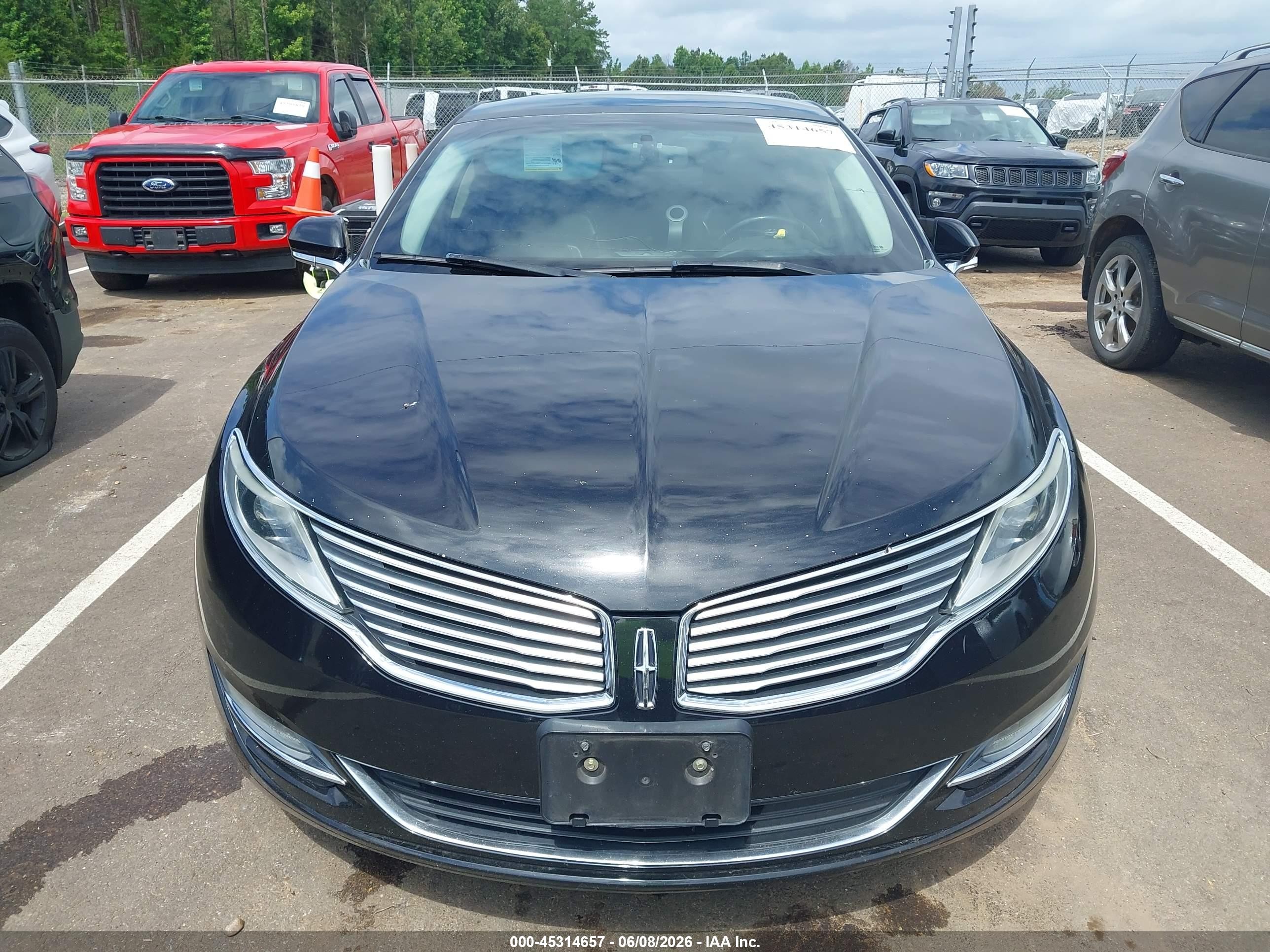 2015 Lincoln Mkz   Черный vin: 3LN6L2J93FR614152