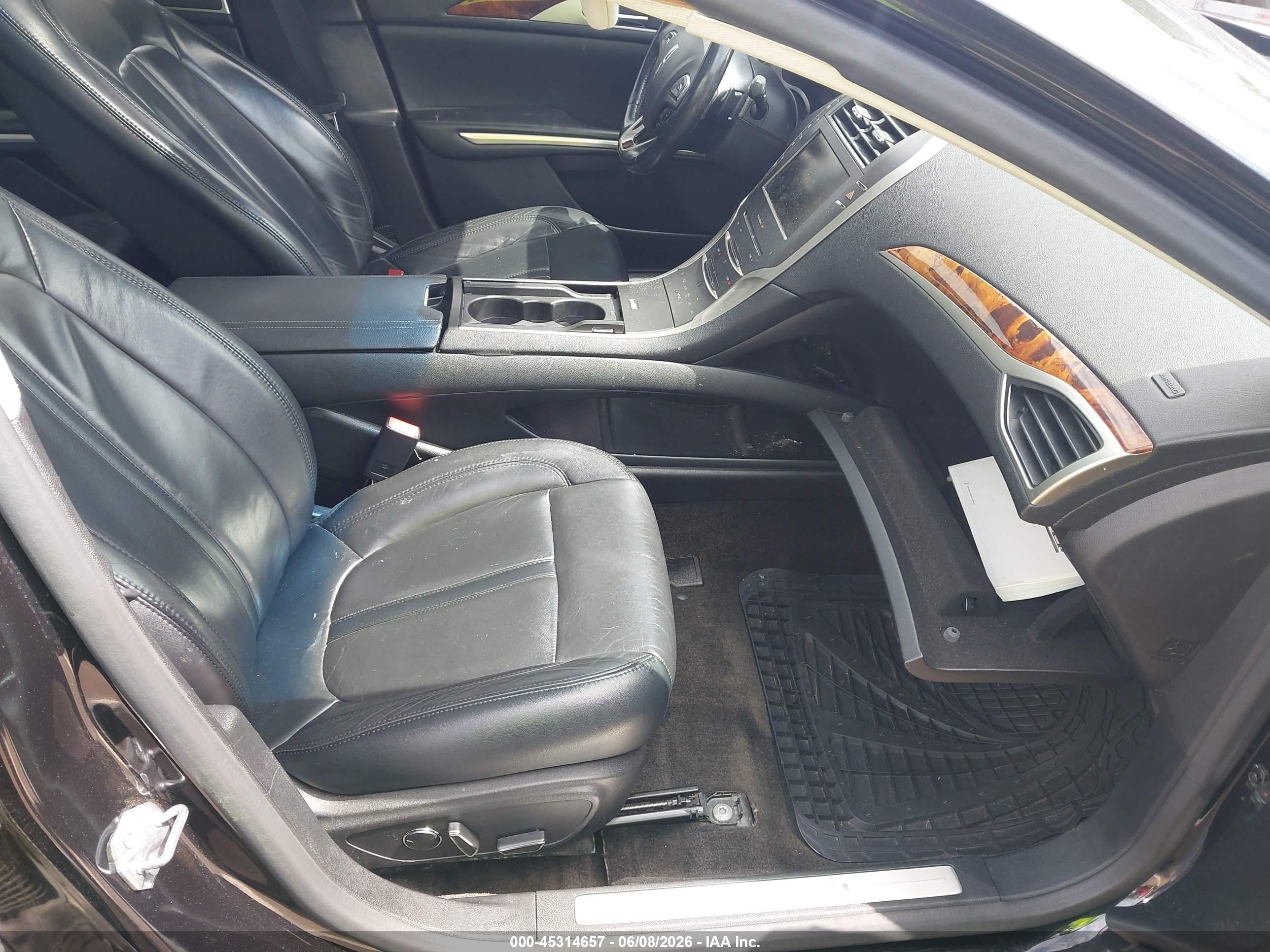 2015 Lincoln Mkz   Черный vin: 3LN6L2J93FR614152