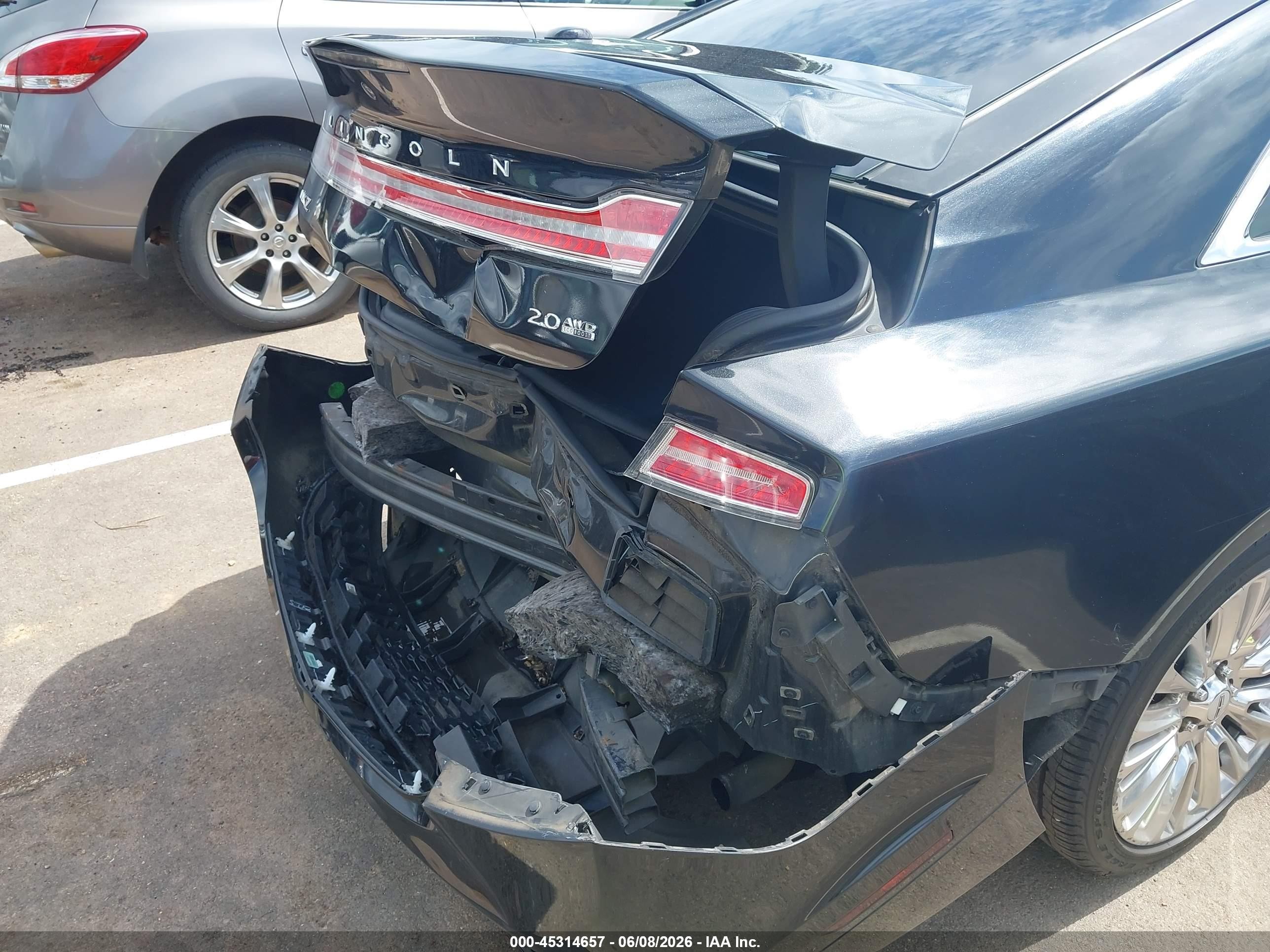 2015 Lincoln Mkz   Черный vin: 3LN6L2J93FR614152
