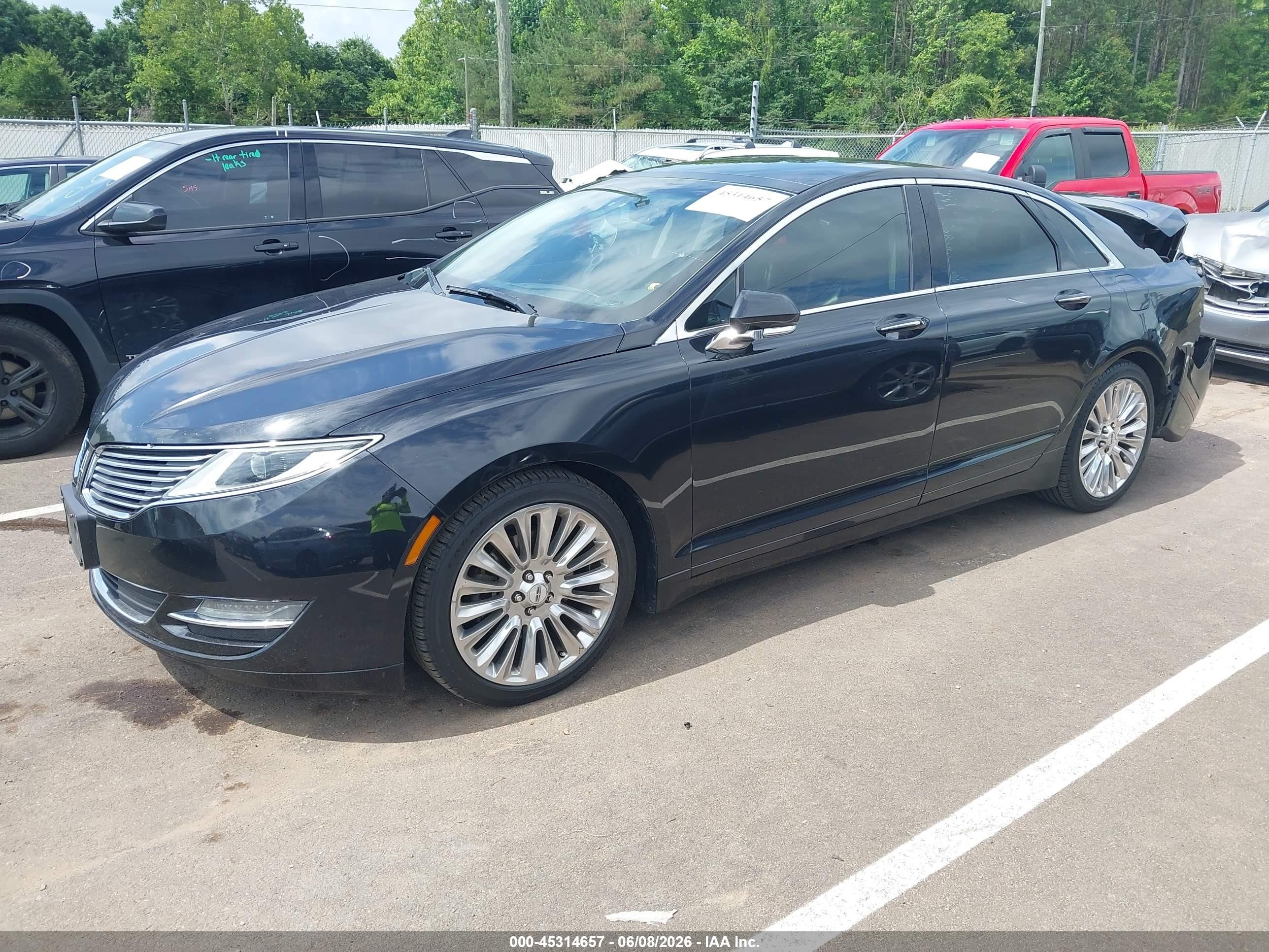 2015 Lincoln Mkz   Черный vin: 3LN6L2J93FR614152