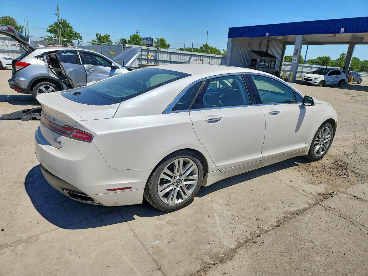 2014 Lincoln Mkz White vin: 3LN6L2J94ER817176