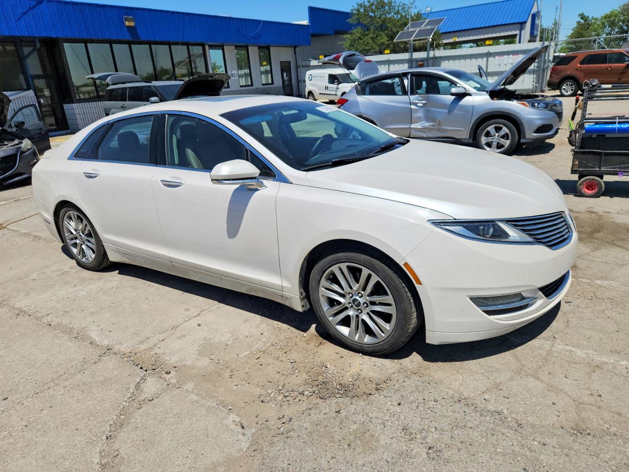 2014 Lincoln Mkz White vin: 3LN6L2J94ER817176