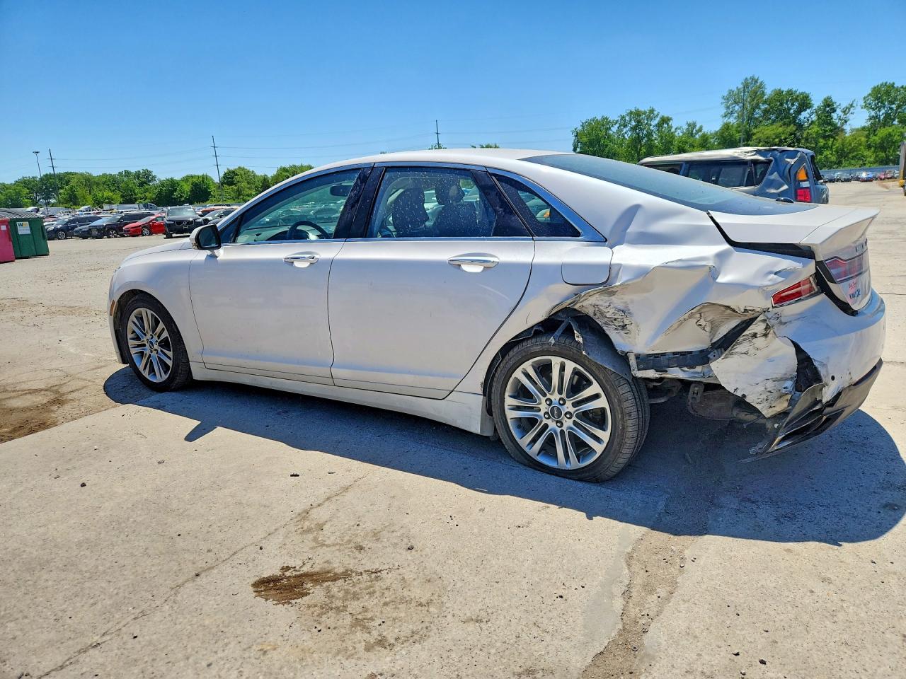 2014 Lincoln Mkz White vin: 3LN6L2J94ER817176