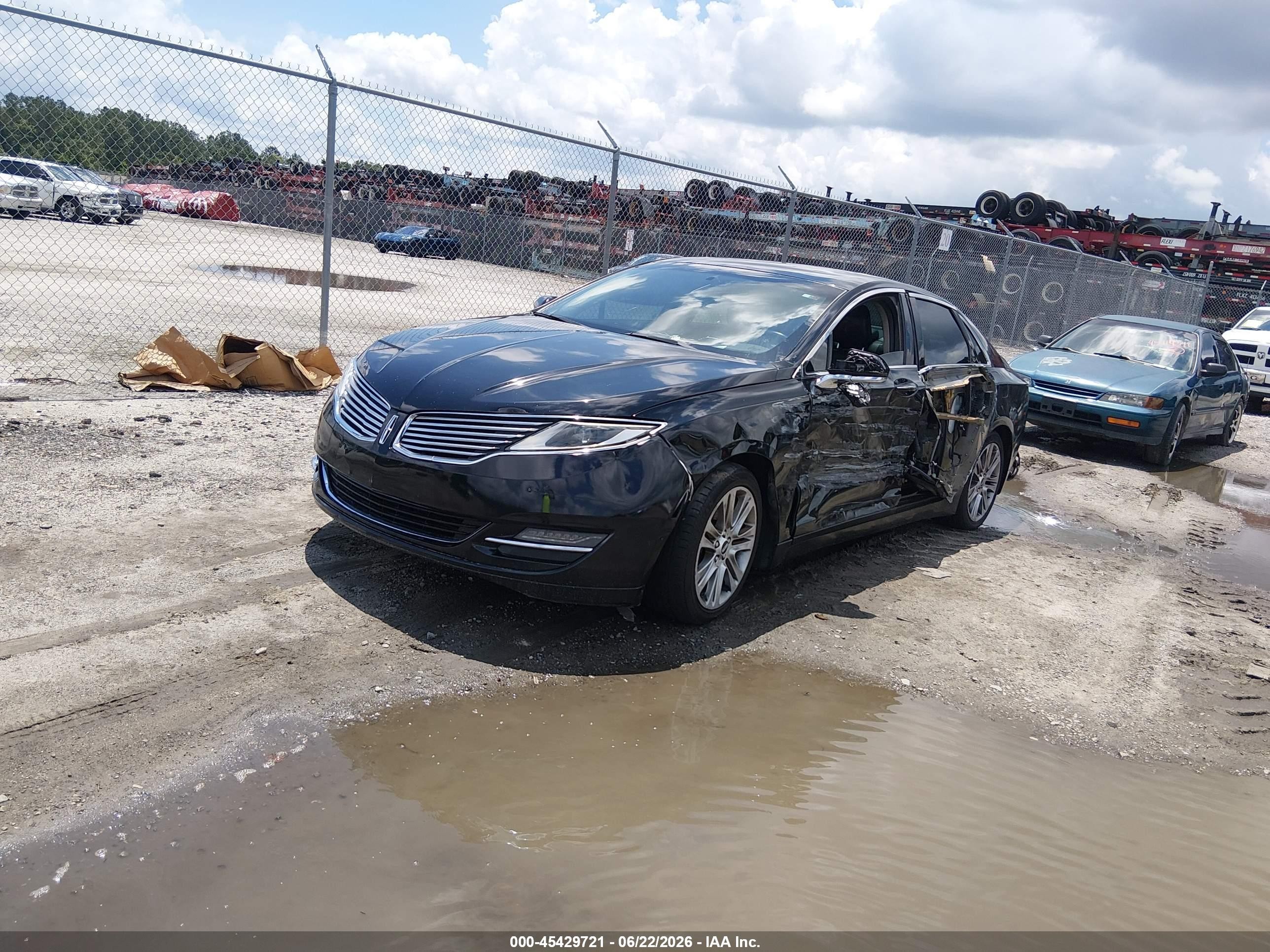 2014 Lincoln Mkz   Black vin: 3LN6L2J94ER830784