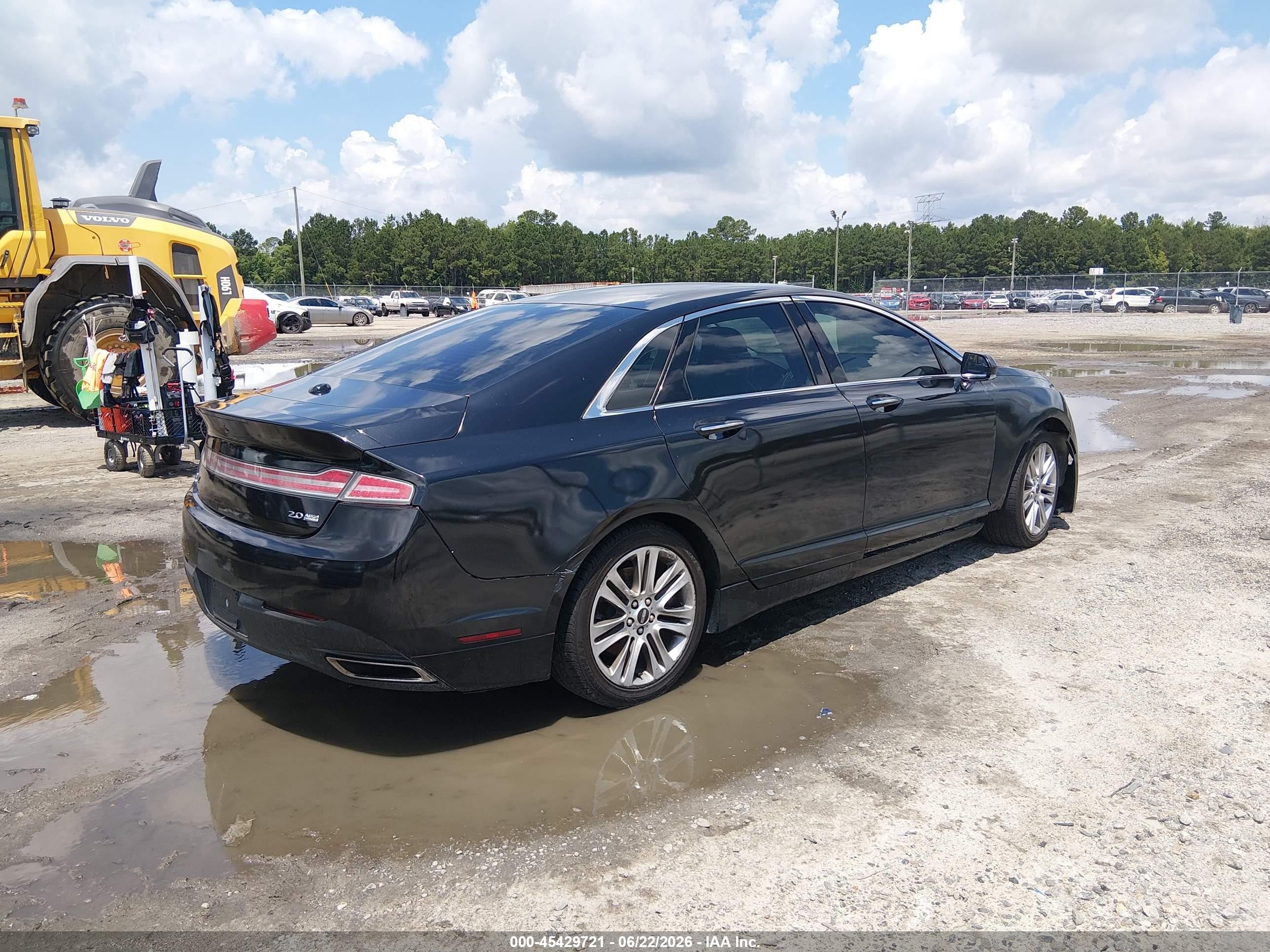 2014 Lincoln Mkz   Black vin: 3LN6L2J94ER830784