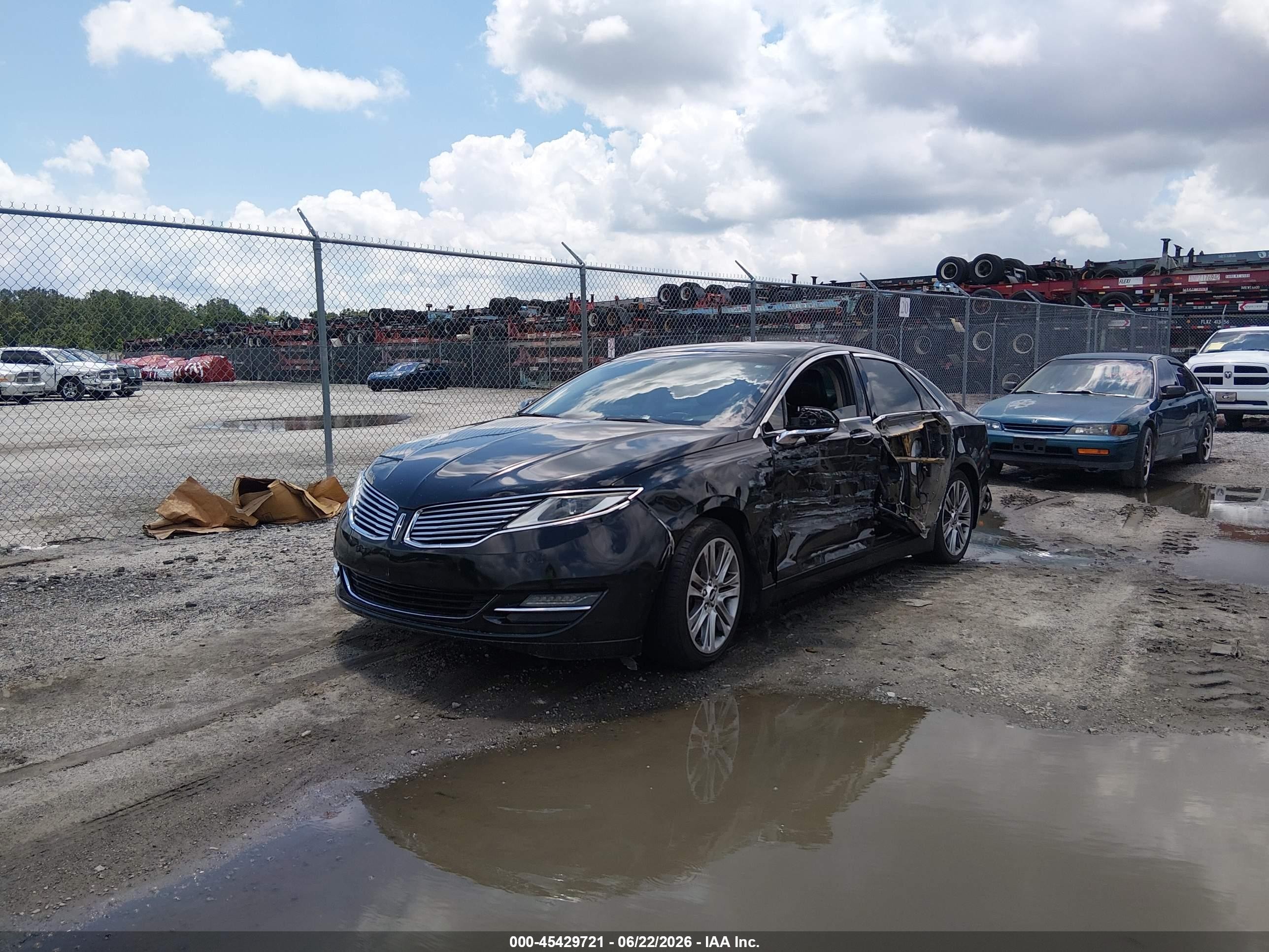 2014 Lincoln Mkz   Black vin: 3LN6L2J94ER830784